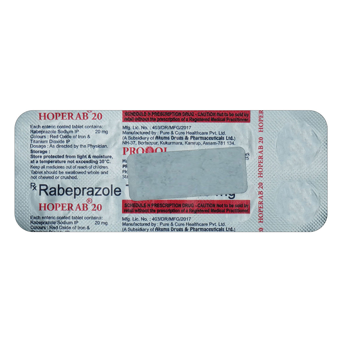 Hoperab 20 mg Tablet 10's, Pack of 10 TabletS Hoperab 20 mg Tablet 10's, Pack of 10 TabletS