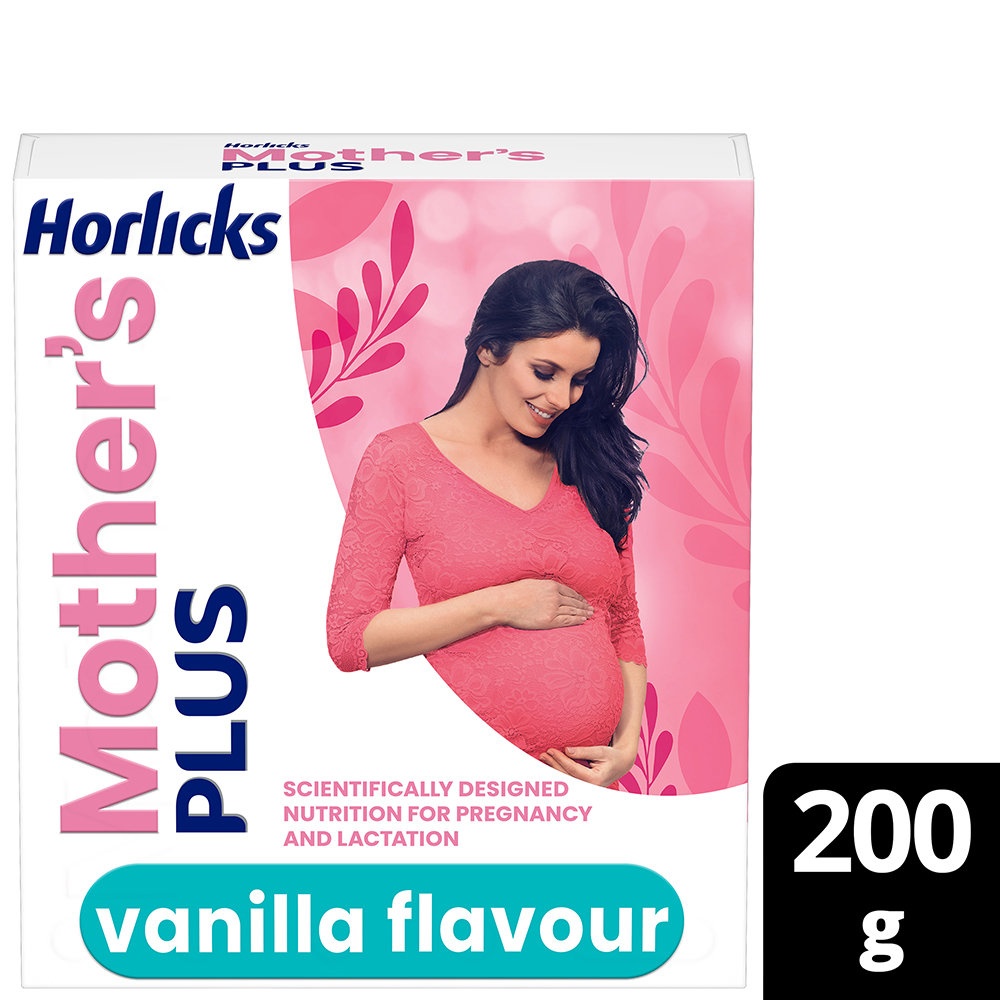 Horlicks Mother's Plus Vanilla Flavour Nutrition Powder 200 gm Refill Pack | 25 Vital Nutrients | Support Healthy Birth Weight | Improves Lactation, Pack of 1 Horlicks Mother's Plus Vanilla Flavour Nutrition Powder 200 gm Refill Pack | 25 Vital Nutrients | Support Healthy Birth Weight | Improves Lactation, Pack of 1