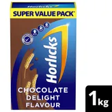 Horlicks Chocolate Delight Flavour Nutrition Drink Powder, 1 kg Refill Pack, Pack of 1