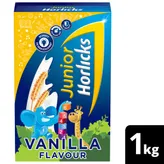 Horlicks Junior Vanilla Flavour Nutrition Drink Powder, 1 kg Refill Pack, Pack of 1