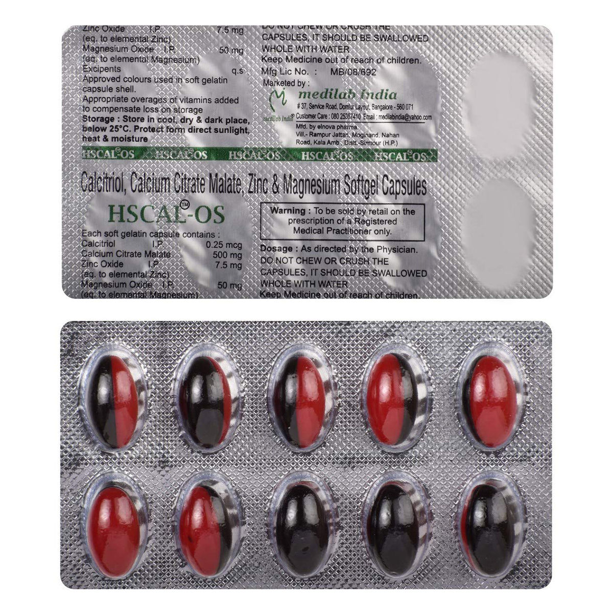 Buy Hscal-OS Softgel Capsule 10's Online