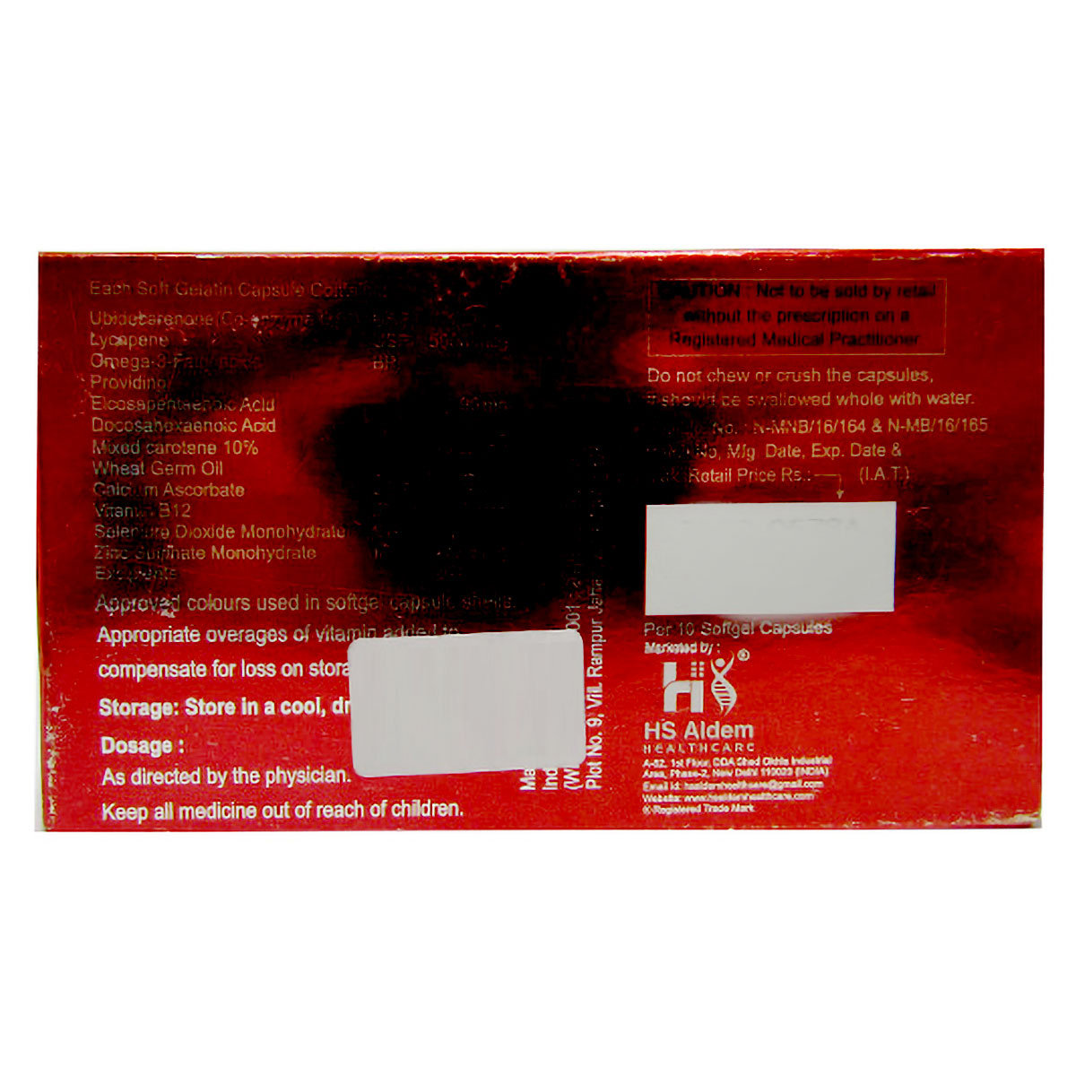 HS Gold Plus Capsule 10's, Pack of 10 HS Gold Plus Capsule 10's, Pack of 10