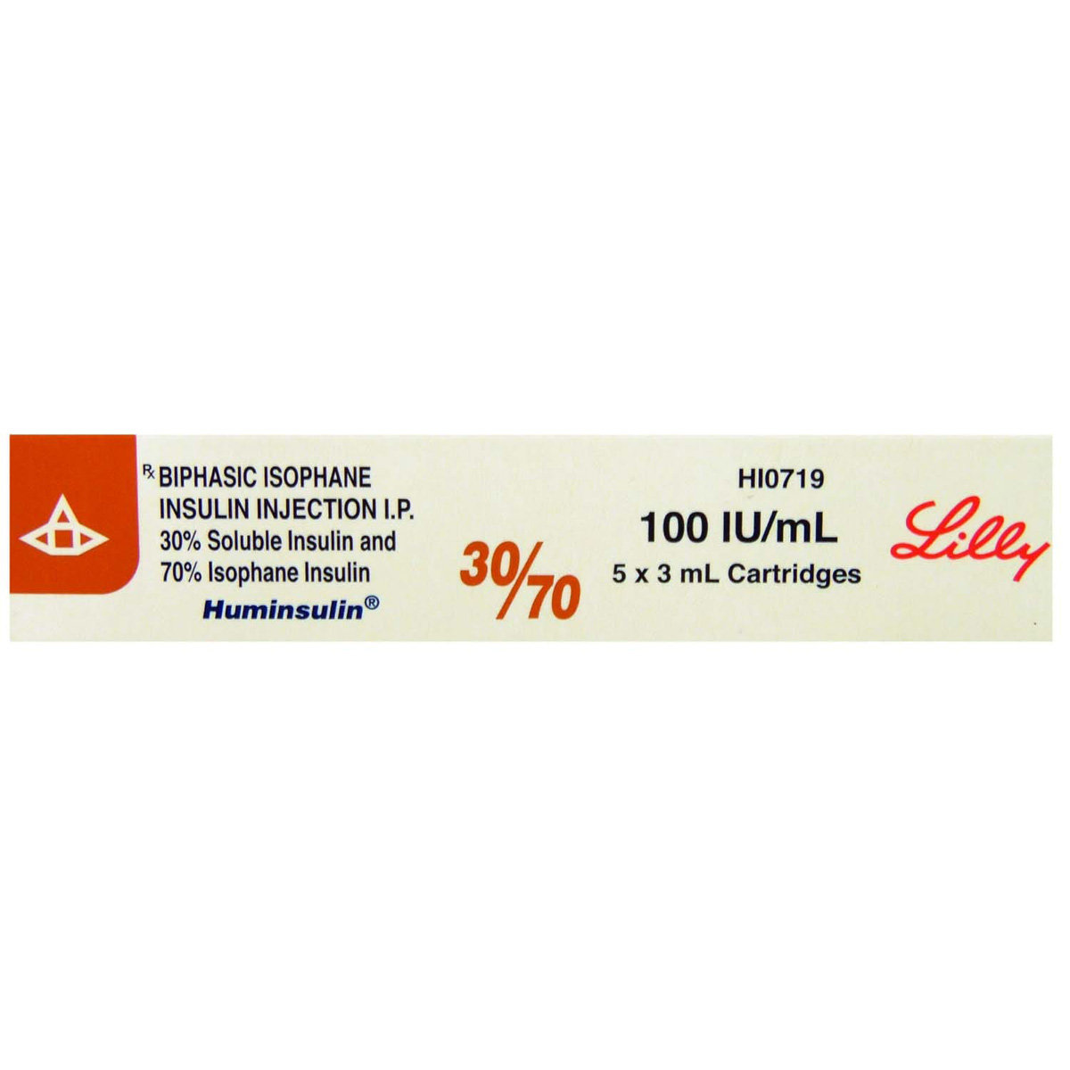 Huminsulin 30/70 100IU/ml Cartridge 5 x 3 ml, Pack of 5 INJECTIONS Huminsulin 30/70 100IU/ml Cartridge 5 x 3 ml, Pack of 5 INJECTIONS