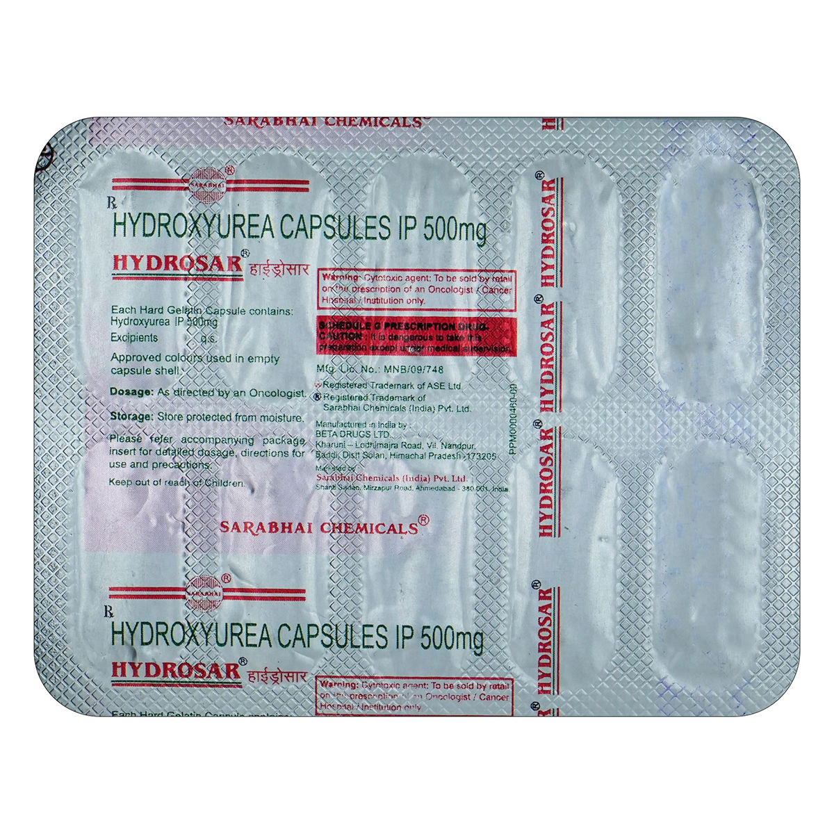 Buy Hydrosar Capsule 10's Online