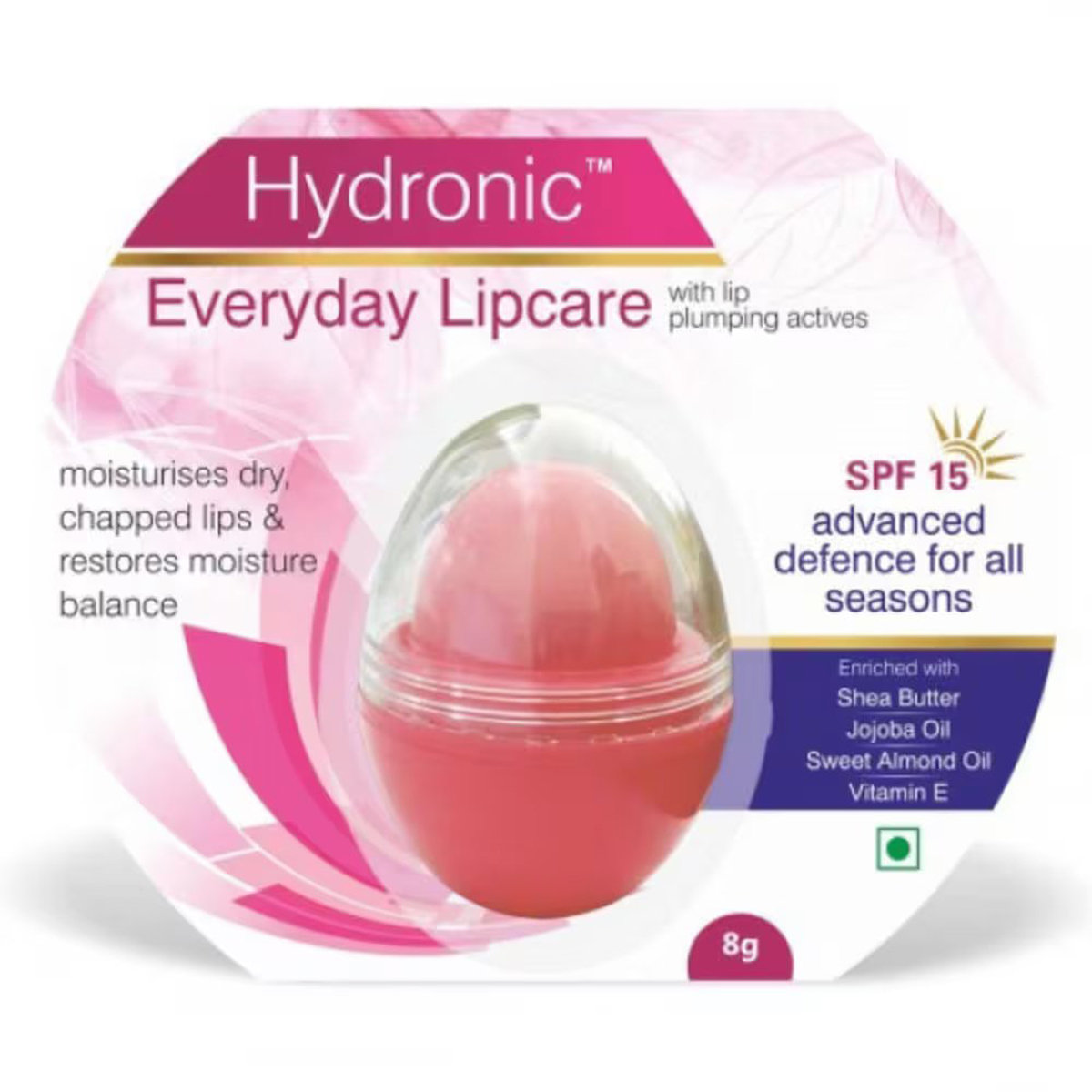 Hydronic SPF 15 Lip Balm 8 gm, Pack of 1 Hydronic SPF 15 Lip Balm 8 gm, Pack of 1