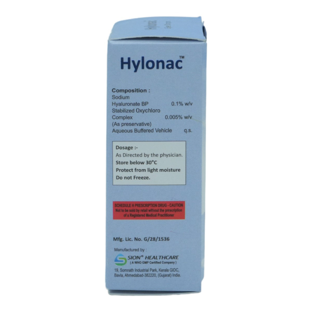 Hylonac Eye Drops 5 ml, Pack of 1 Eye Drops Hylonac Eye Drops 5 ml, Pack of 1 Eye Drops