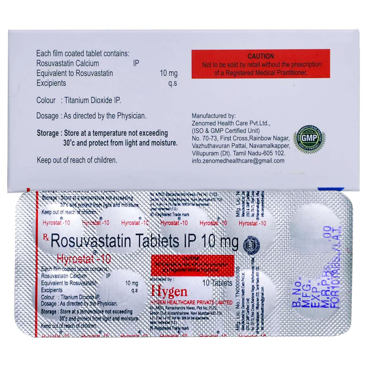 Hyrostat 10 Tablet 10's, Pack of 10 TABLETS Hyrostat 10 Tablet 10's, Pack of 10 TABLETS