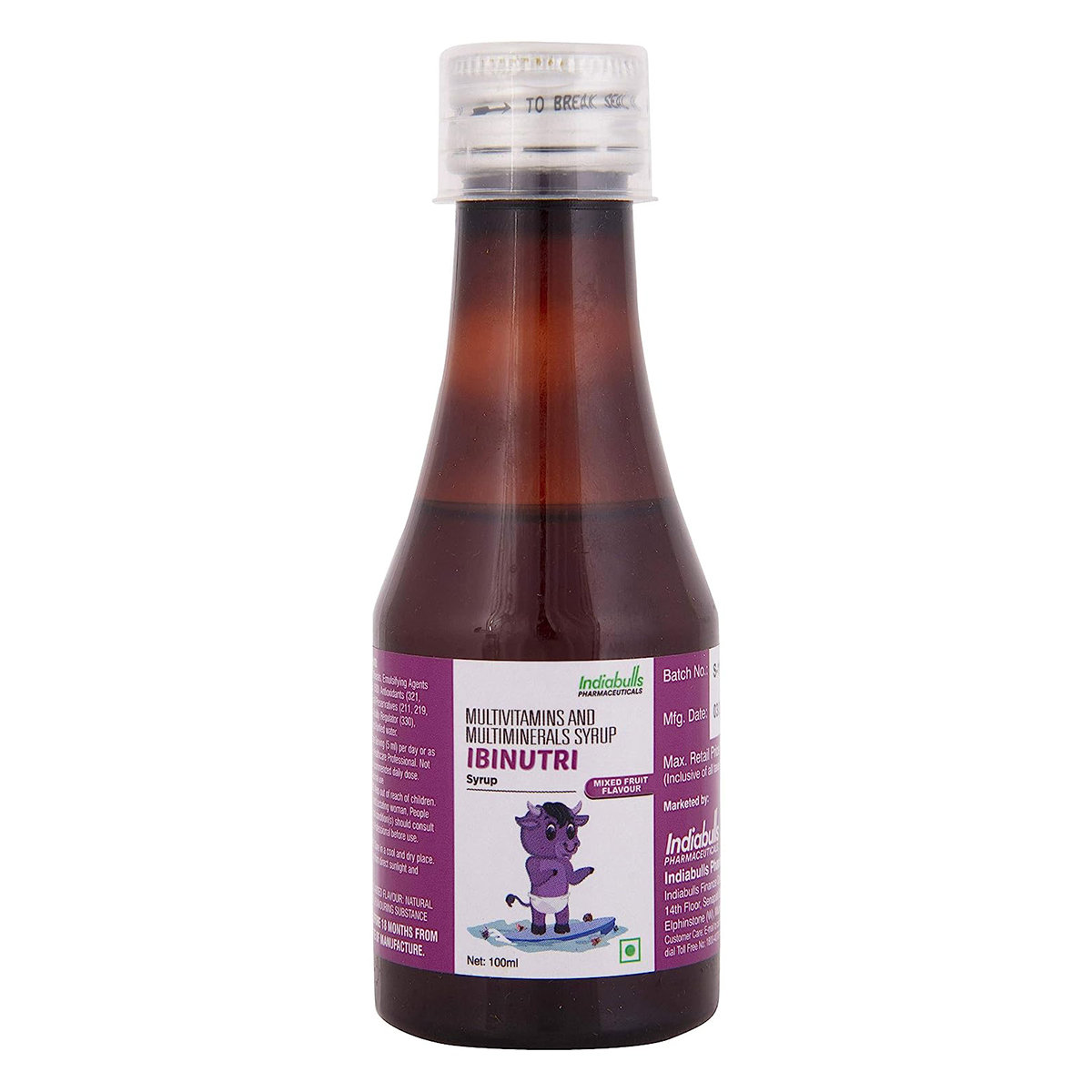 Ibinutri Mixed Fruit Syrup 100 ml, Pack of 1 Liquid Ibinutri Mixed Fruit Syrup 100 ml, Pack of 1 Liquid