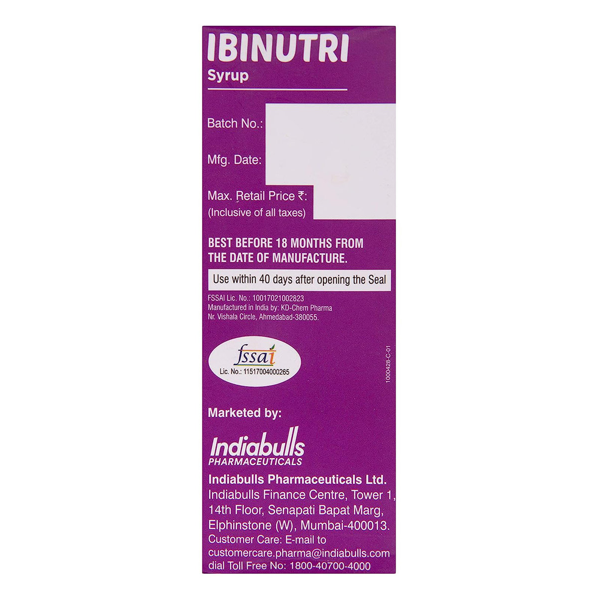 Ibinutri Mixed Fruit Syrup 100 ml, Pack of 1 Liquid Ibinutri Mixed Fruit Syrup 100 ml, Pack of 1 Liquid