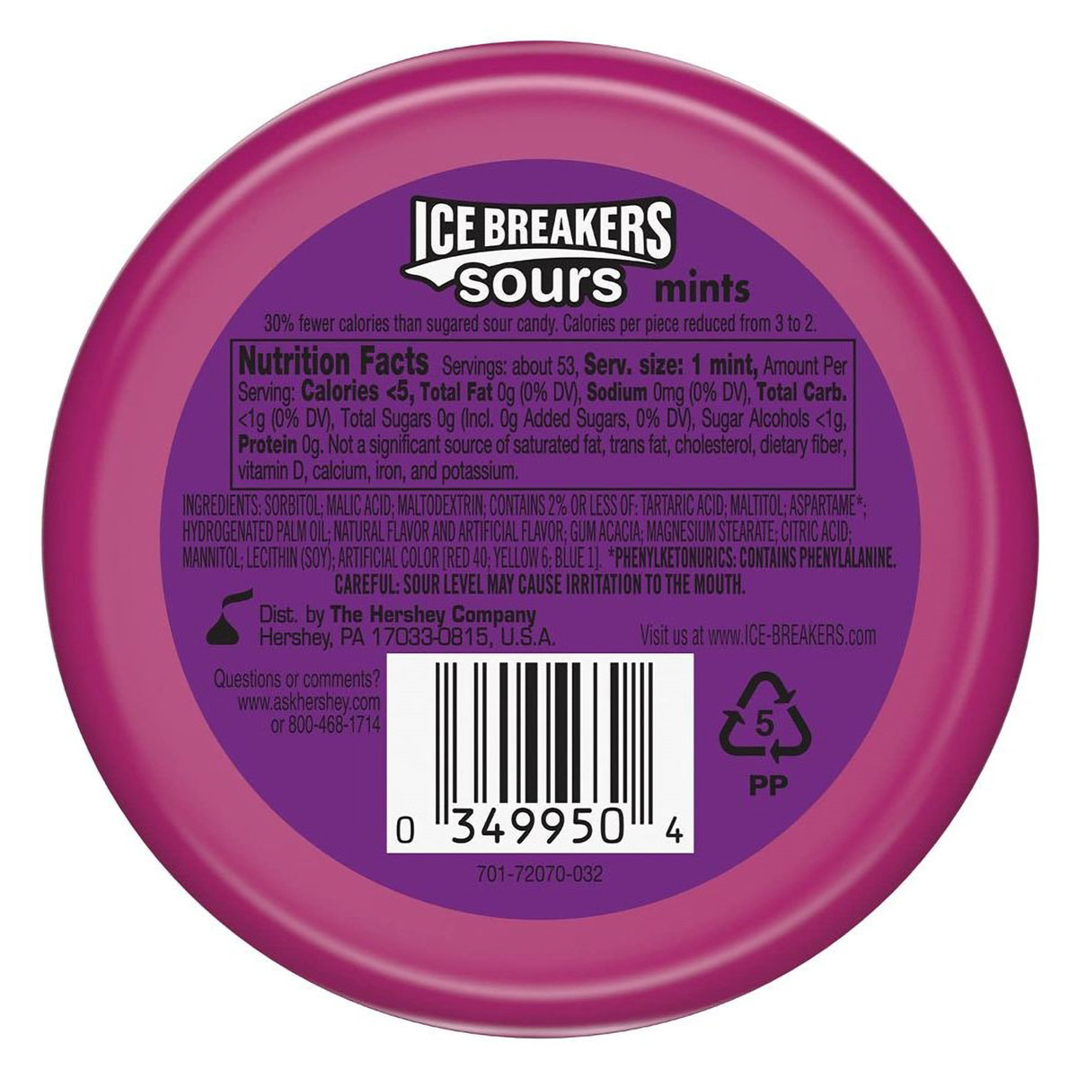 Ice Breaker Sugarfree Sour Berry Mouth Freshner Mints, 42 gm, Pack of 1 Ice Breaker Sugarfree Sour Berry Mouth Freshner Mints, 42 gm, Pack of 1