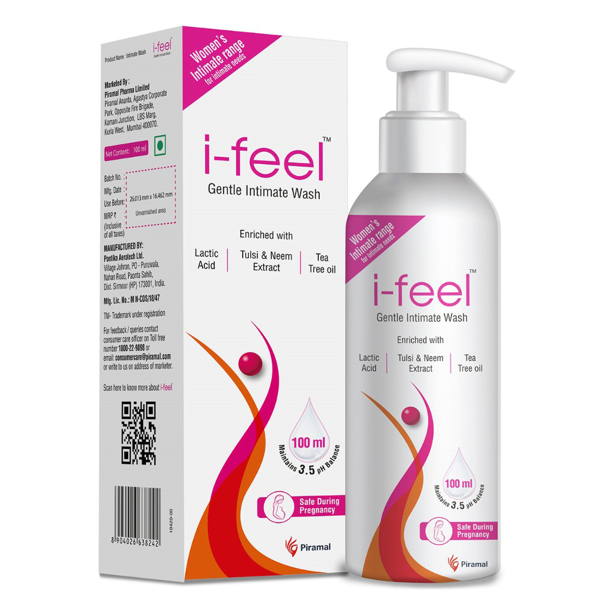I-Feel Gentle Intimate Wash, 100 ml, Pack of 1 I-Feel Gentle Intimate Wash, 100 ml, Pack of 1