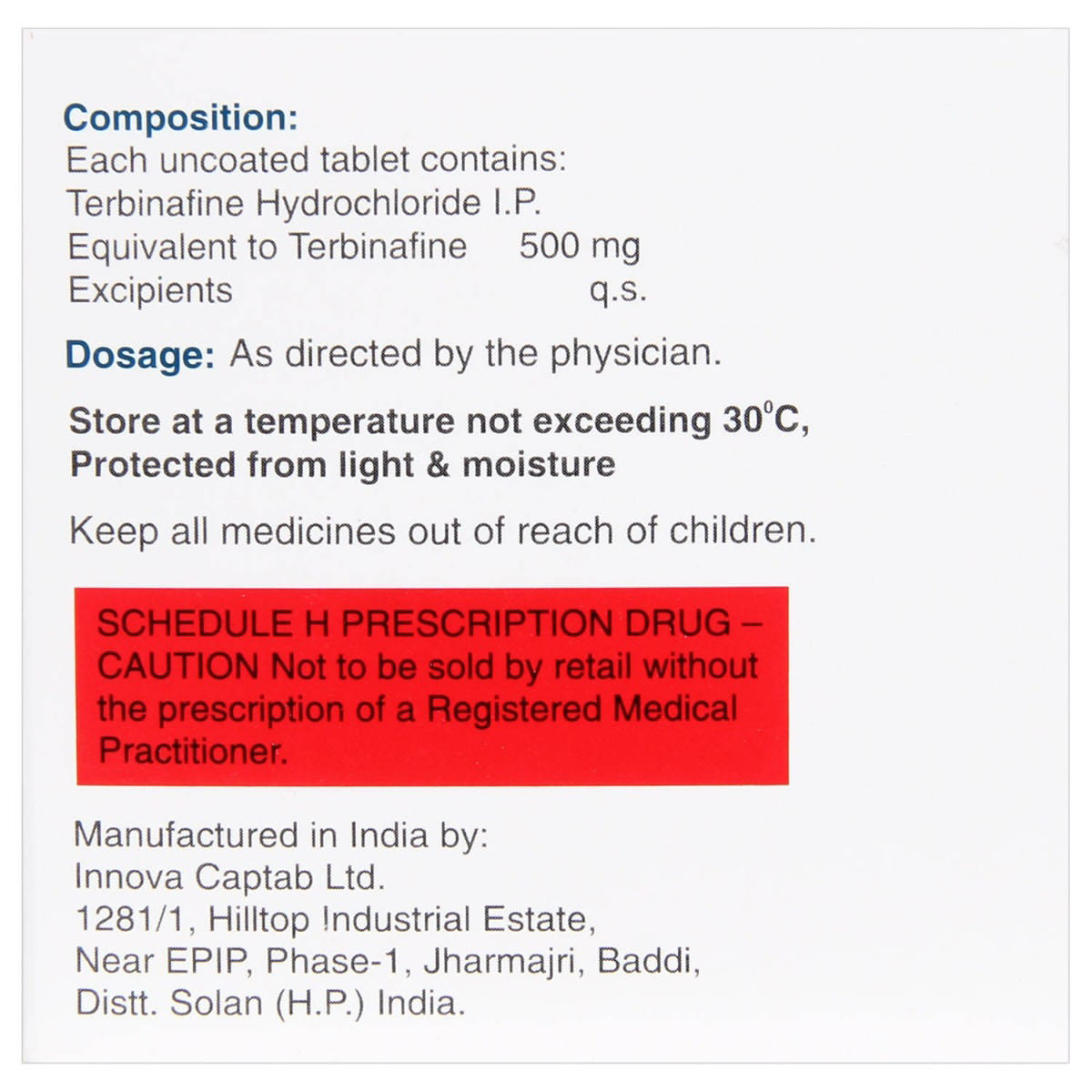 Ifin 500 Tablet 7's, Pack of 7 TABLETS Ifin 500 Tablet 7's, Pack of 7 TABLETS