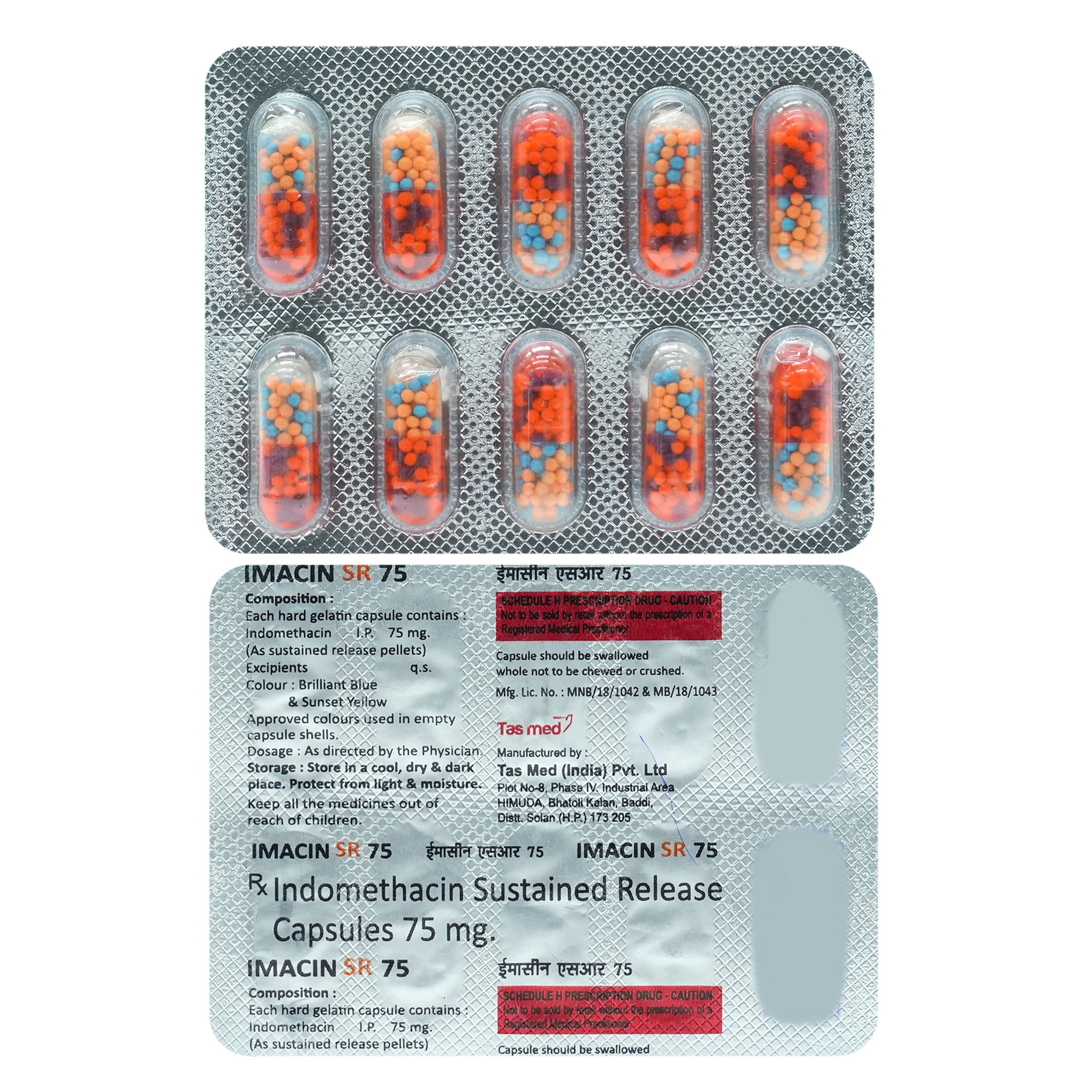 Buy Imacin Sr 75mg Capsule 10's Online