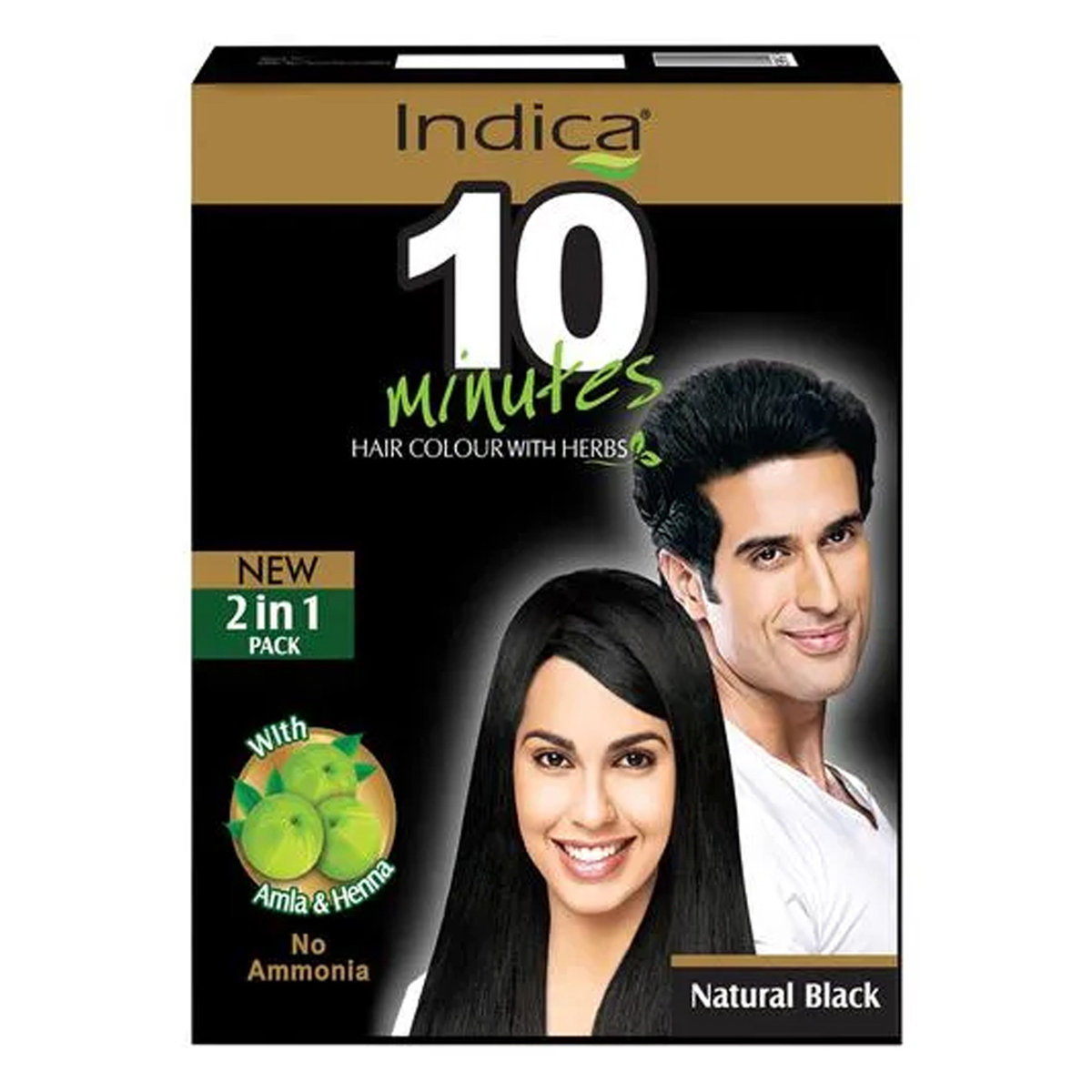 Indica Hair Dye With Amla & Henna Natural Black, 5 gm, Pack of 1 Indica Hair Dye With Amla & Henna Natural Black, 5 gm, Pack of 1