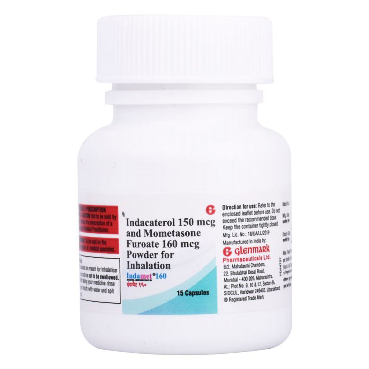 Buy Indamet 160 Cap 15'S Online