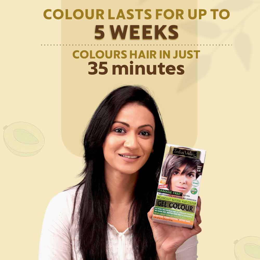 Indus Valley Organically Natural Gel Medium Brown 4.0 Hair Color, 200 ml, Pack of 1 Indus Valley Organically Natural Gel Medium Brown 4.0 Hair Color, 200 ml, Pack of 1