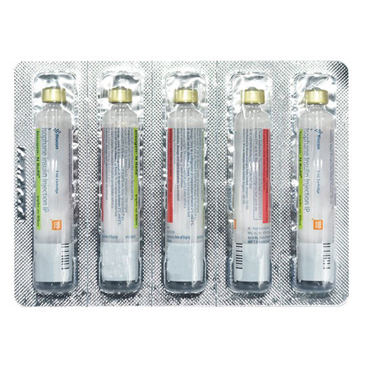 Insugen-N Refil 100IU/ml Injection 3 ml, Pack of 5 CartridgeS Insugen-N Refil 100IU/ml Injection 3 ml, Pack of 5 CartridgeS