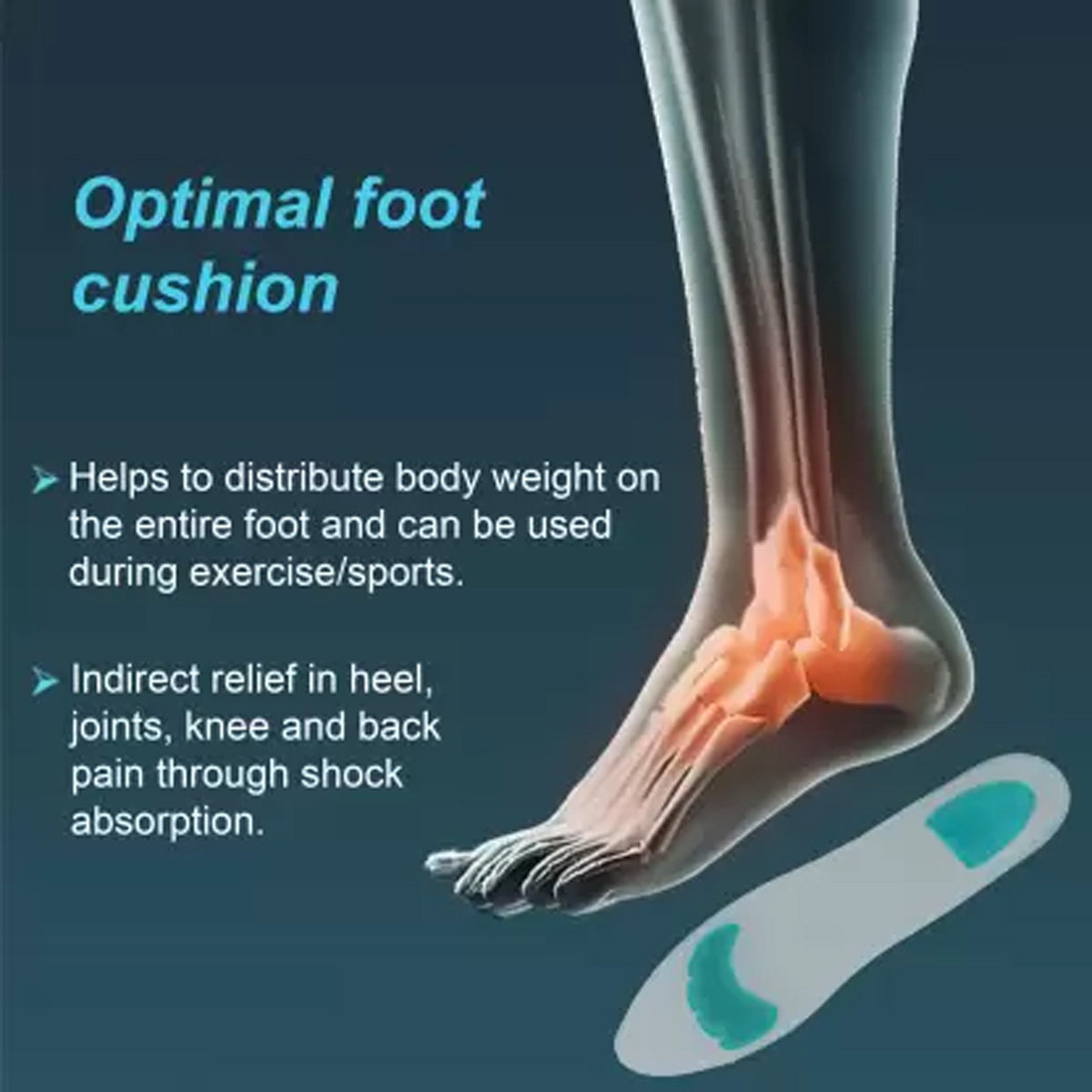 Tynor Insole Full Silicone Small, 1 Pair, Pack of 1 Tynor Insole Full Silicone Small, 1 Pair, Pack of 1