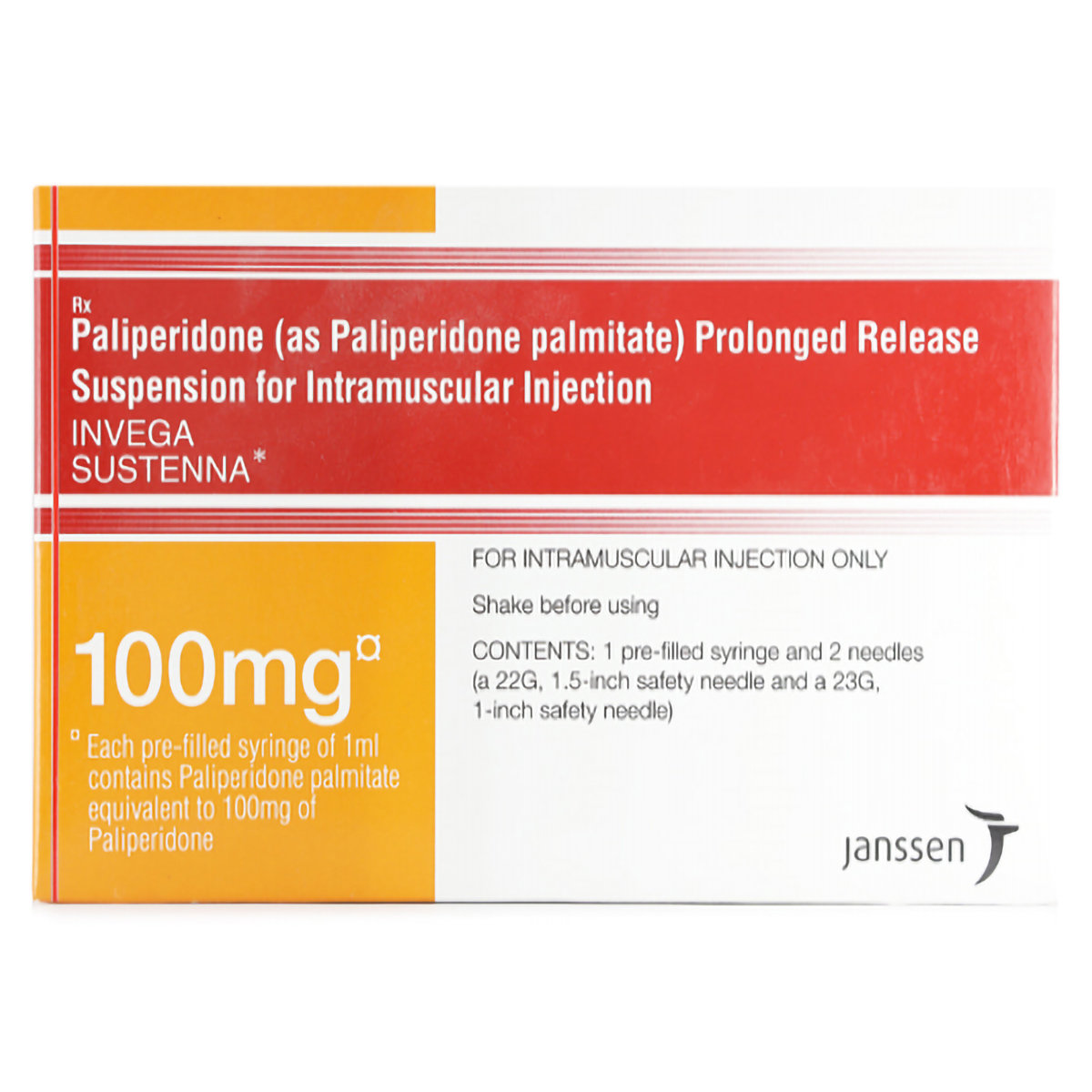 INVEGA SUSPENSION 100MG INJECTION, Pack of 1 Suspension INVEGA SUSPENSION 100MG INJECTION, Pack of 1 Suspension