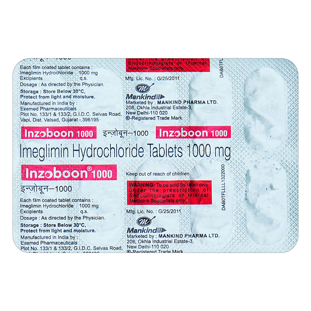 Buy Inzoboon 1000 Tablet 10's Online