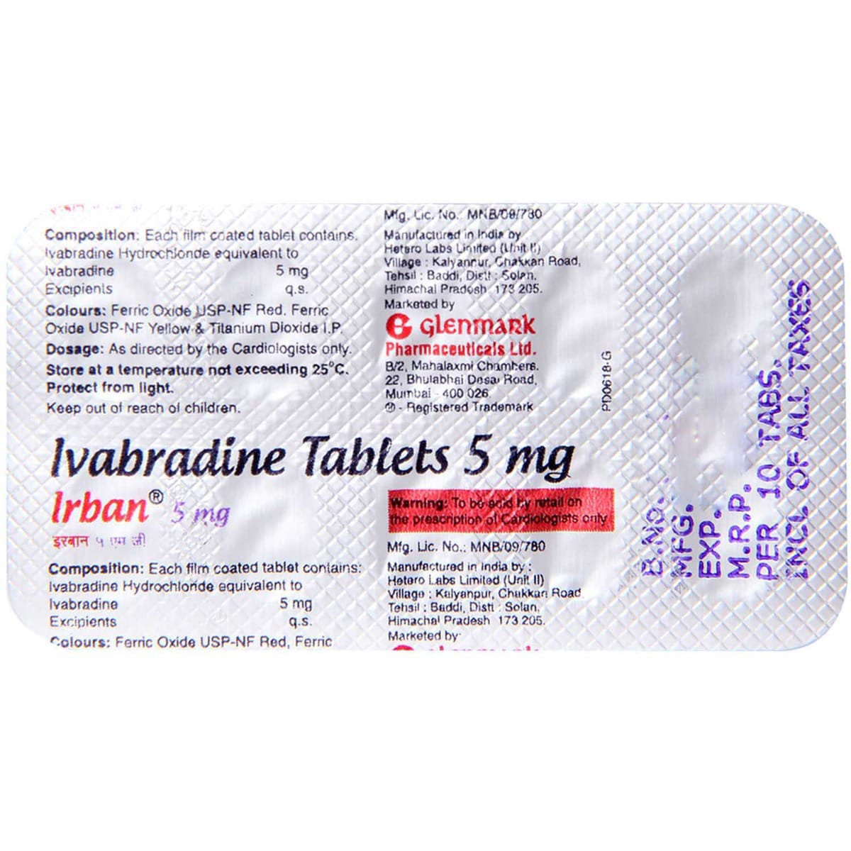 Irban 5 mg Tablet 10's, Pack of 10 TabletS Irban 5 mg Tablet 10's, Pack of 10 TabletS