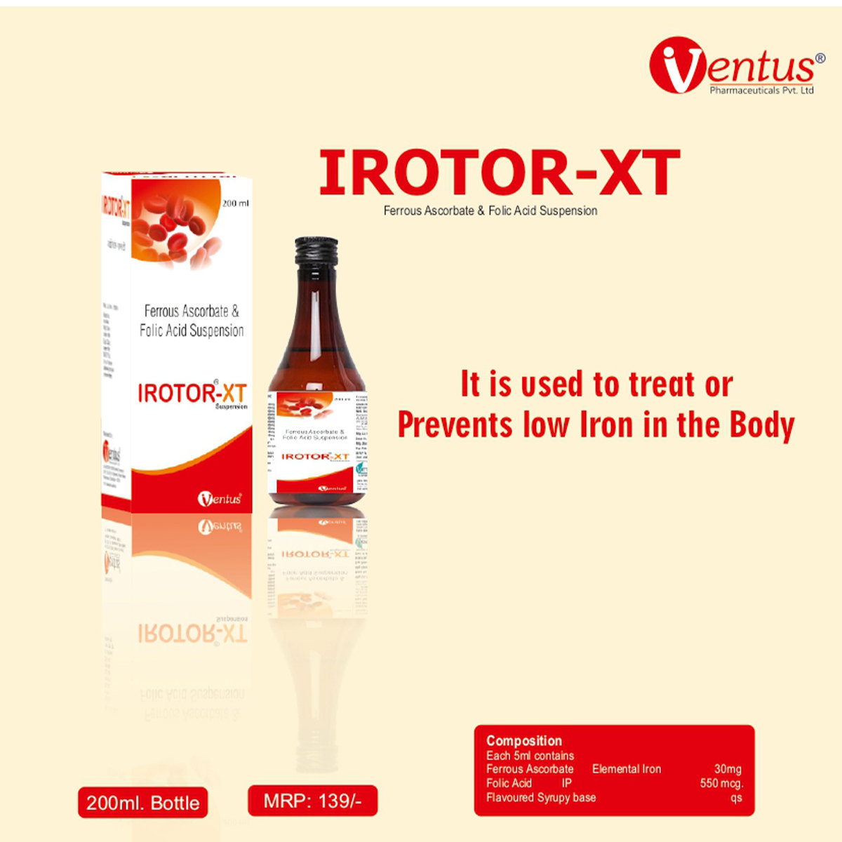 Irotor-XT Suspension 200 ml, Pack of 1 SUSPENSION Irotor-XT Suspension 200 ml, Pack of 1 SUSPENSION
