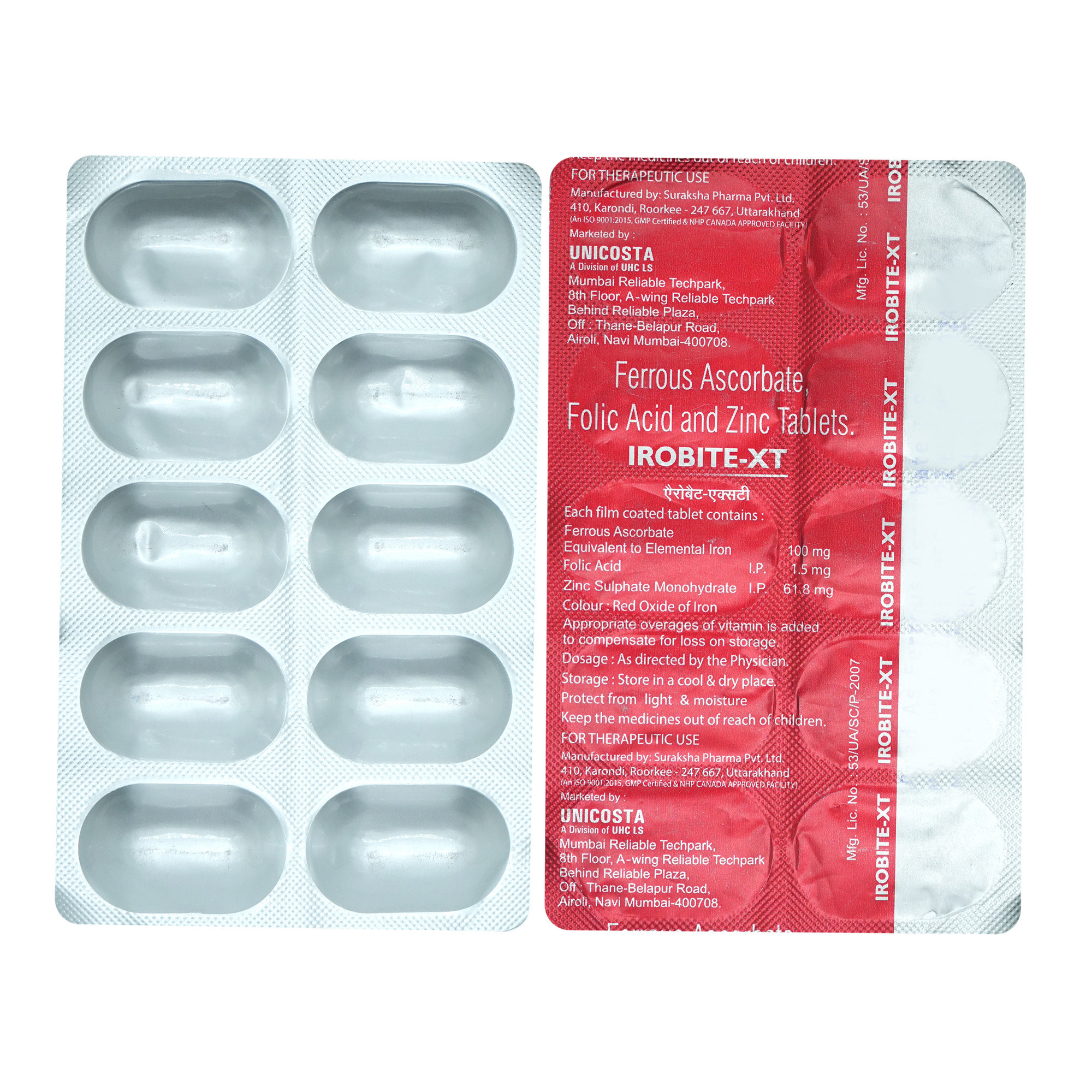 Irobite-XT Tablet 10's, Pack of 10 Irobite-XT Tablet 10's, Pack of 10