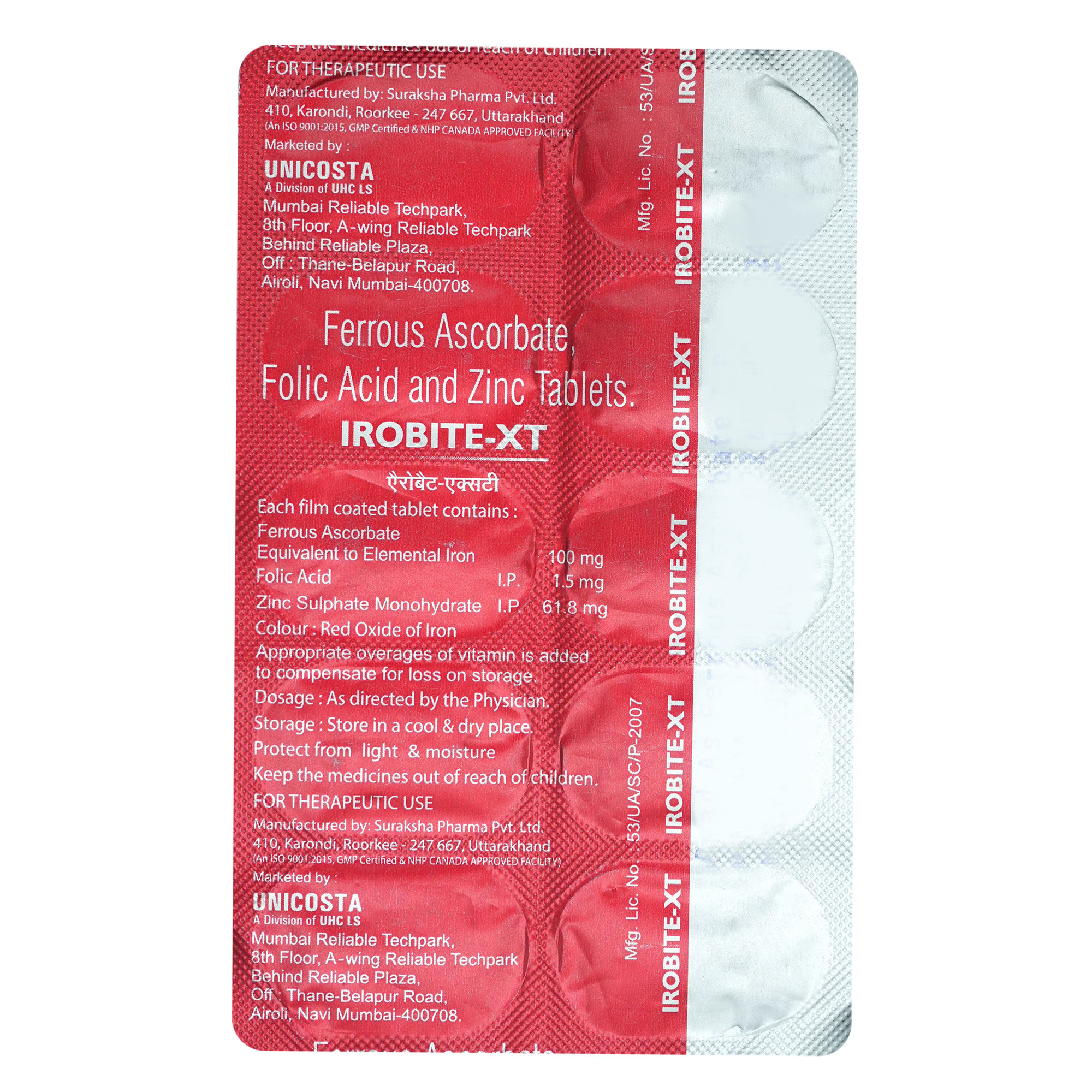 Irobite-XT Tablet 10's, Pack of 10 Irobite-XT Tablet 10's, Pack of 10