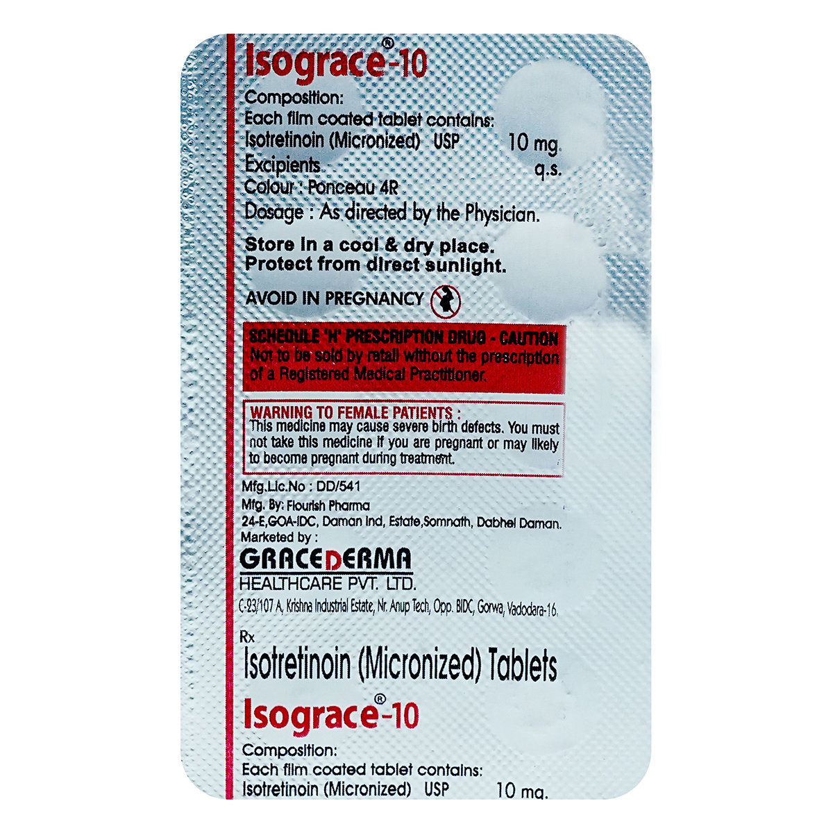 Isograce 10 mg Capsule 10's, Pack of 10 IndiaS Isograce 10 mg Capsule 10's, Pack of 10 IndiaS