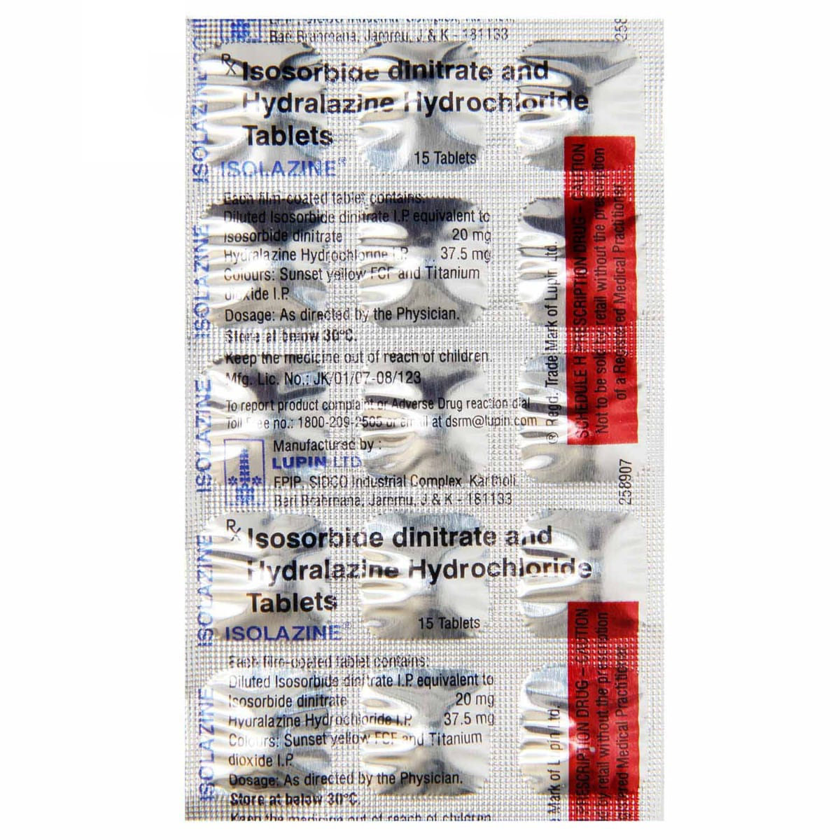 Isolazine Tablet 15's, Pack of 15 TABLETS Isolazine Tablet 15's, Pack of 15 TABLETS