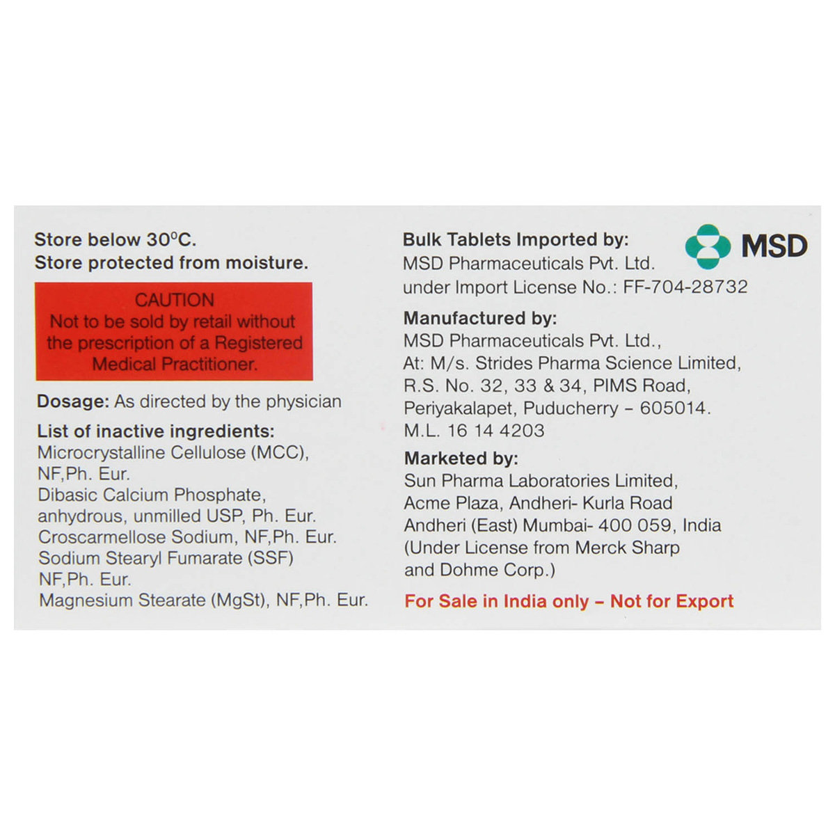 Istavel 25 Tablet 7's, Pack of 7 TABLETS Istavel 25 Tablet 7's, Pack of 7 TABLETS