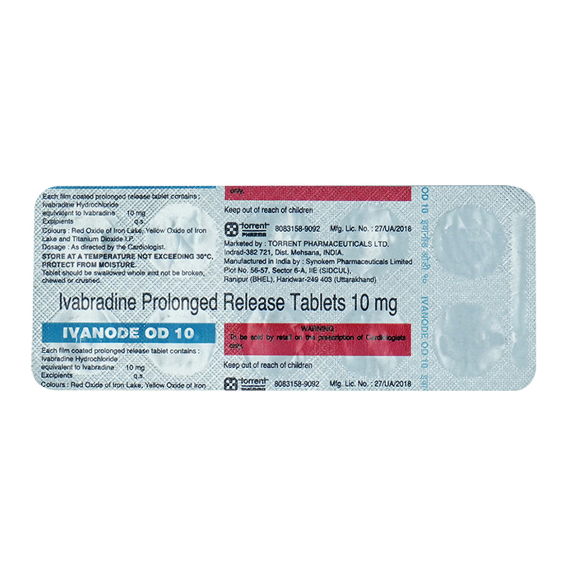 Ivanode OD 10 Tablet 10's, Pack of 10 TABLETS Ivanode OD 10 Tablet 10's, Pack of 10 TABLETS