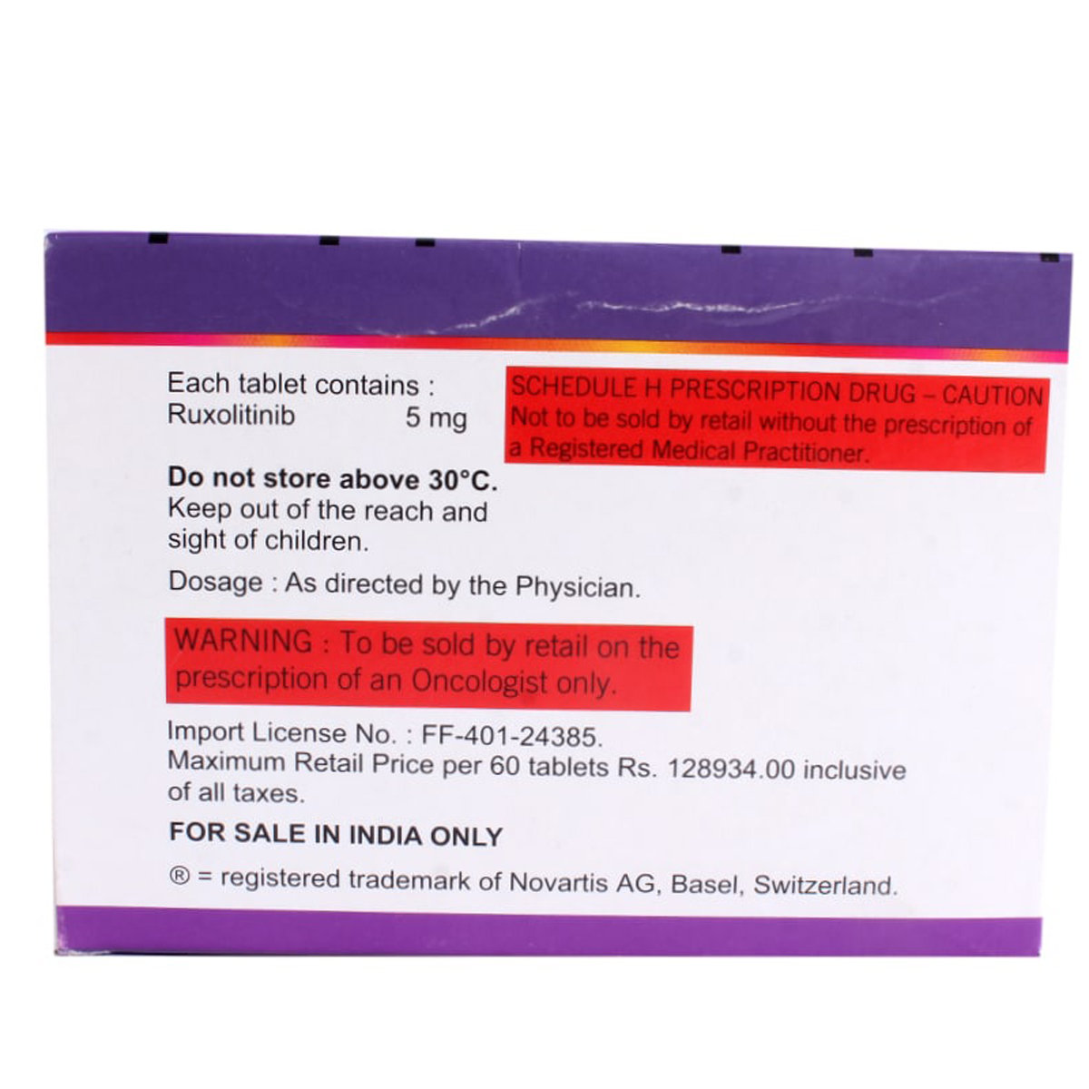 Jakavi 5 mg Tablet 10's, Pack of 10 TABLETS Jakavi 5 mg Tablet 10's, Pack of 10 TABLETS