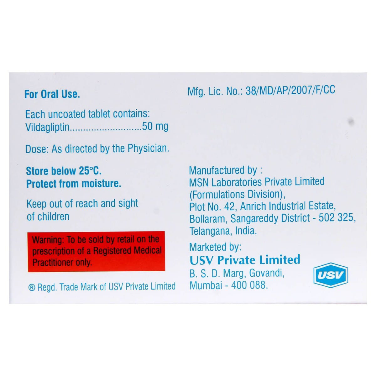 Jalra 50 mg Tablet 15's, Pack of 15 TABLETS Jalra 50 mg Tablet 15's, Pack of 15 TABLETS