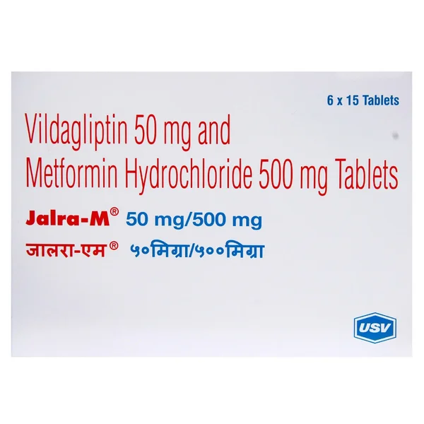 Jalra-M 50 mg/500 mg Tablet 15's, Pack of 15 TABLETS
