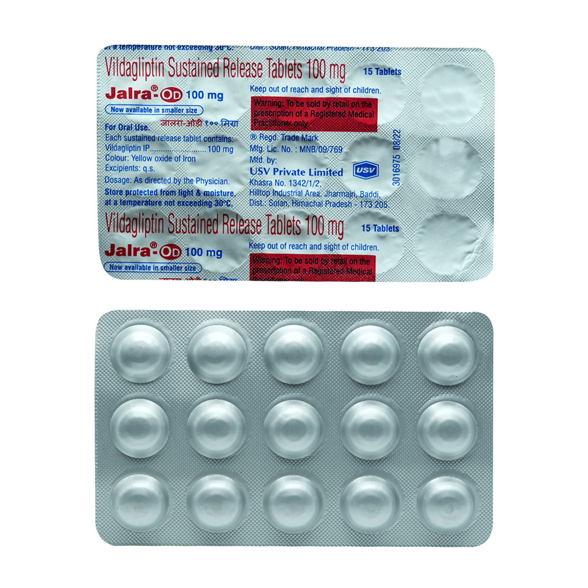 Jalra-Od 100 mg Tablet 15's, Pack of 15 TABLETS Jalra-Od 100 mg Tablet 15's, Pack of 15 TABLETS