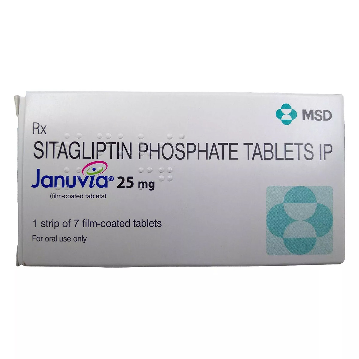 Januvia 25 mg Tablet 7's, Pack of 7 TabletS Januvia 25 mg Tablet 7's, Pack of 7 TabletS