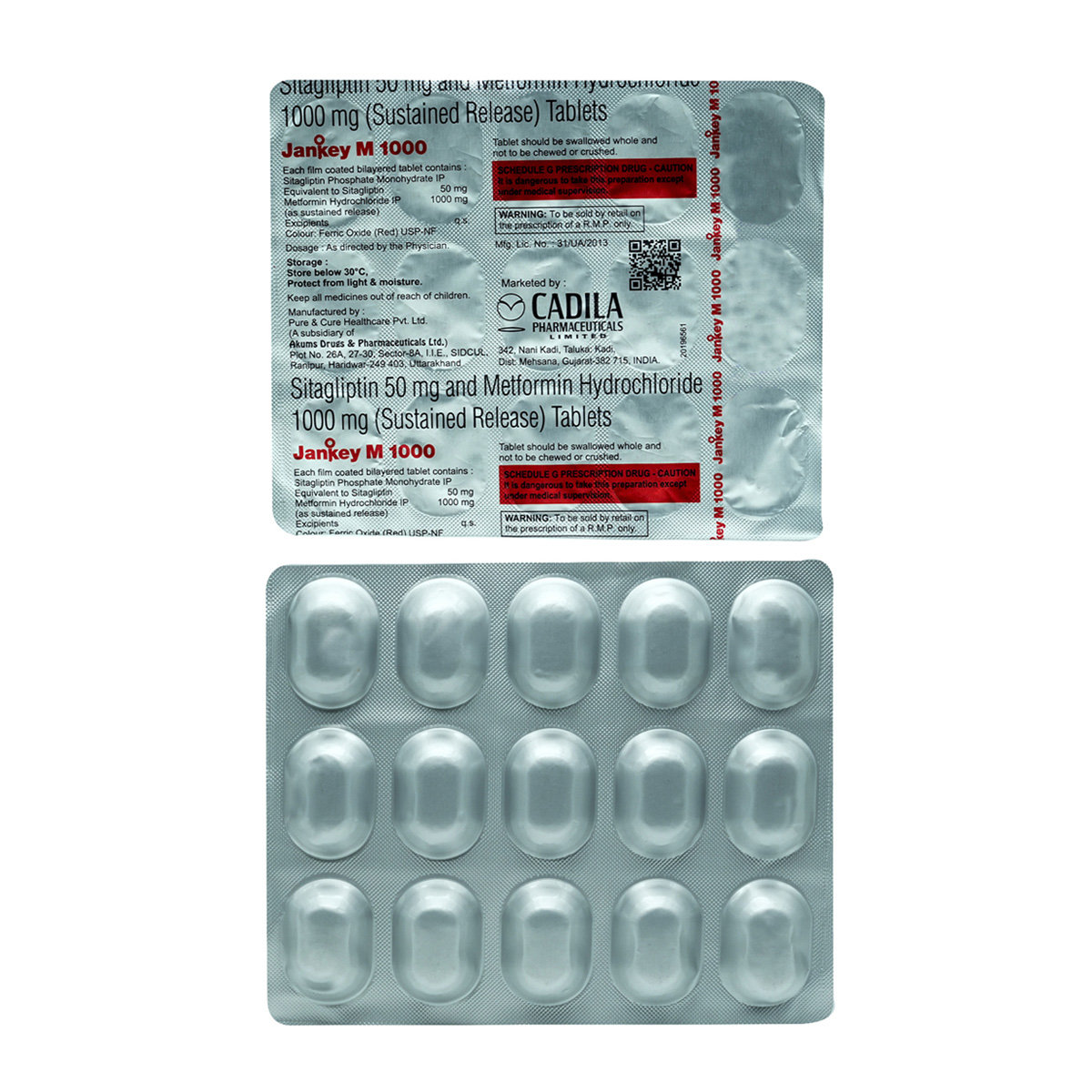 Jankey M 1000 Tablet 15's, Pack of 15 TabletS Jankey M 1000 Tablet 15's, Pack of 15 TabletS