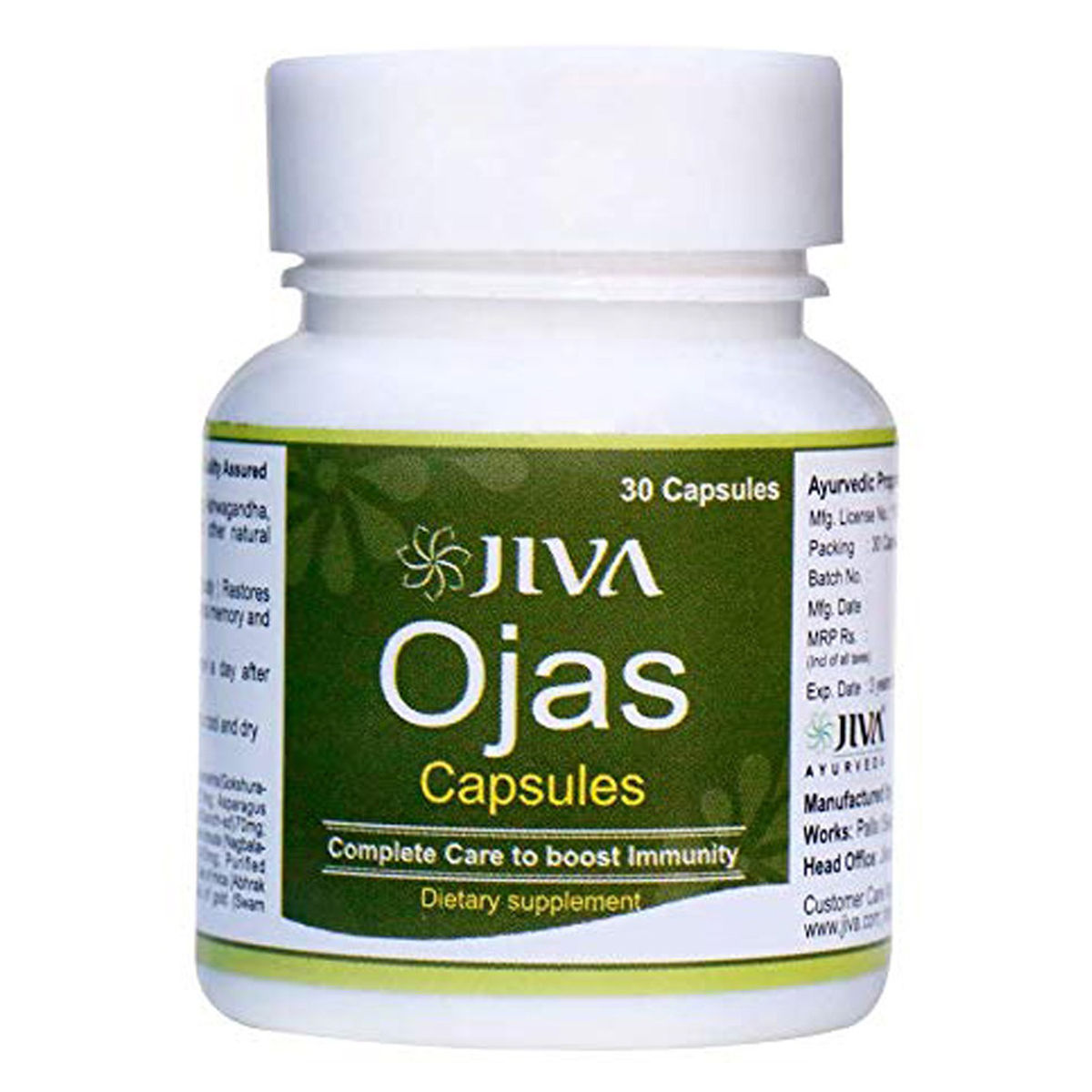 Jiva Ojas, 30 Capsules Uses, Benefits, Price Apollo Pharmacy