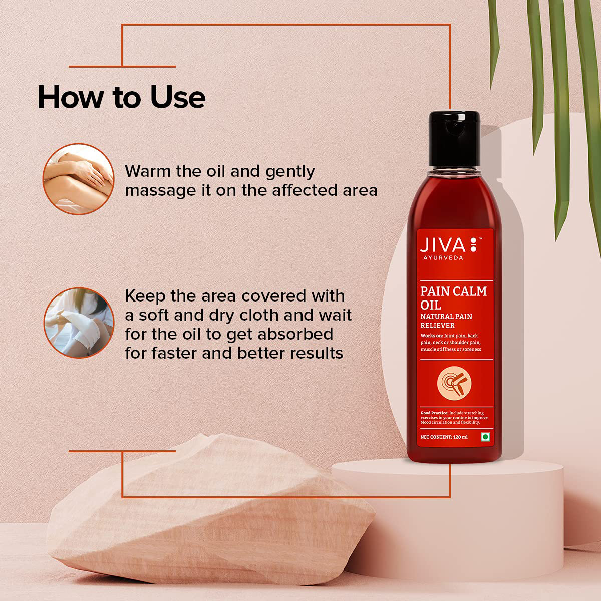 Jiva Pain Calm Oil, 120 ml, Pack of 1 Jiva Pain Calm Oil, 120 ml, Pack of 1