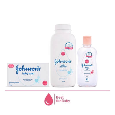 Johnson's Baby Care Collection Gift Box, 5 Gift Items, Pack of 1