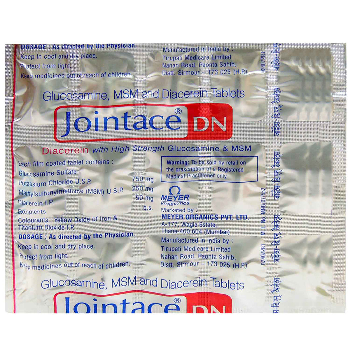 Buy Jointace DN Tablet 15's Online