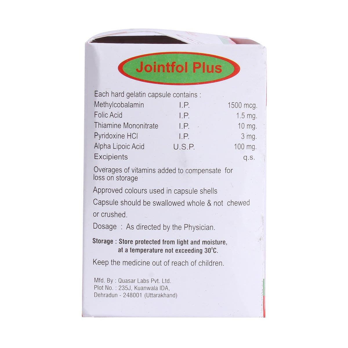 Jointfol Plus Capsule 10's, Pack of 10 Jointfol Plus Capsule 10's, Pack of 10