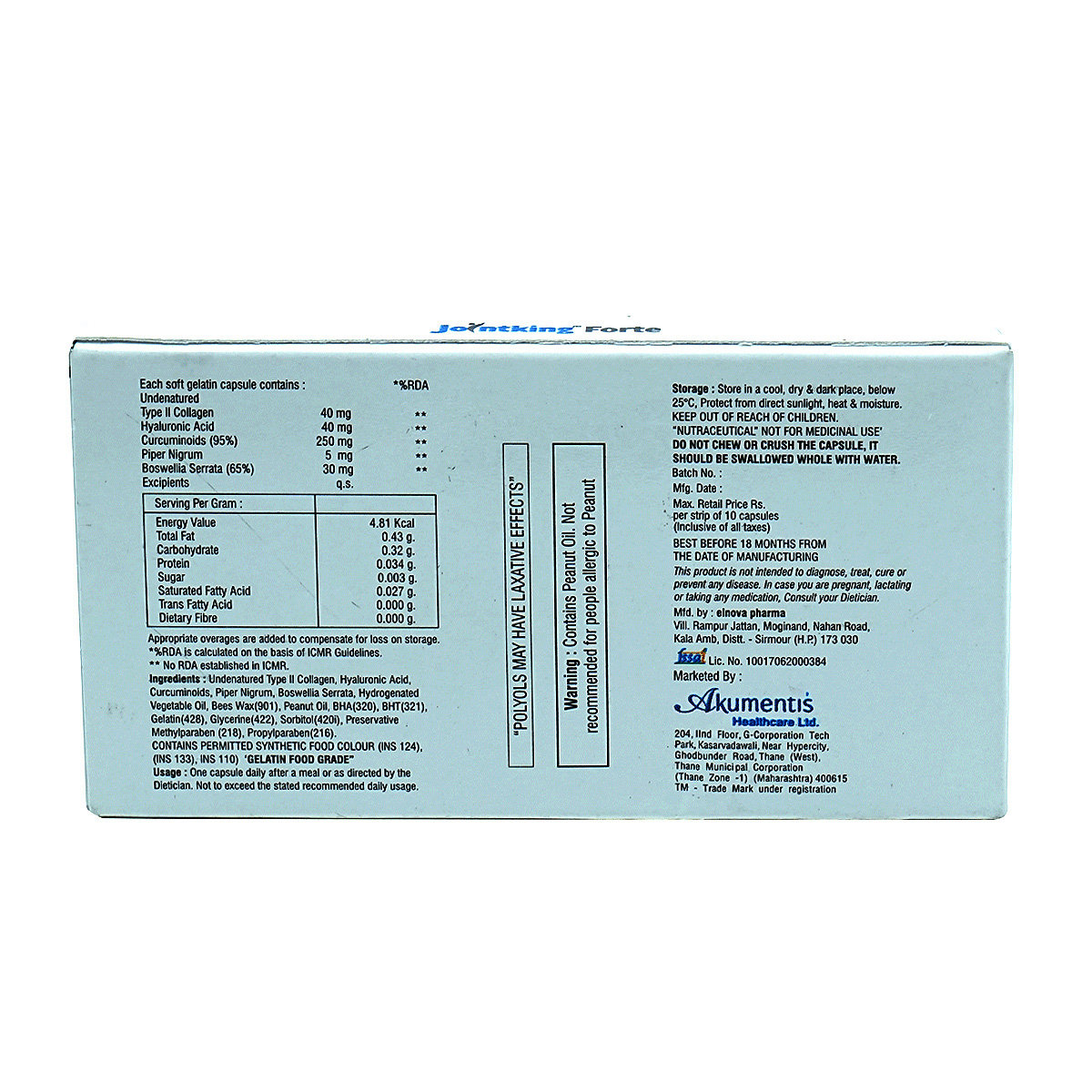 Jointking Forte Capsule 10's, Pack of 10 Jointking Forte Capsule 10's, Pack of 10