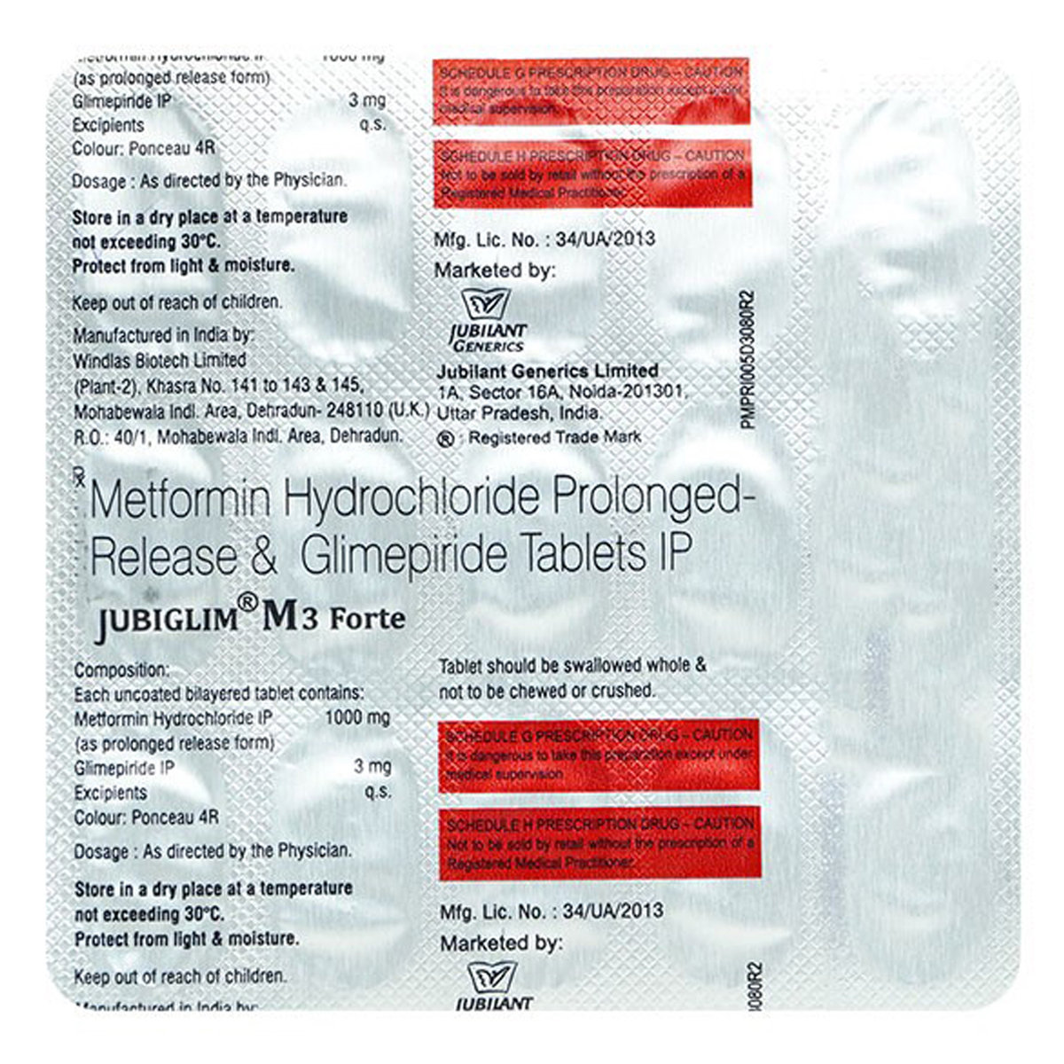 Jubiglim M3 Forte Tablet 15's, Pack of 15 TabletS Jubiglim M3 Forte Tablet 15's, Pack of 15 TabletS