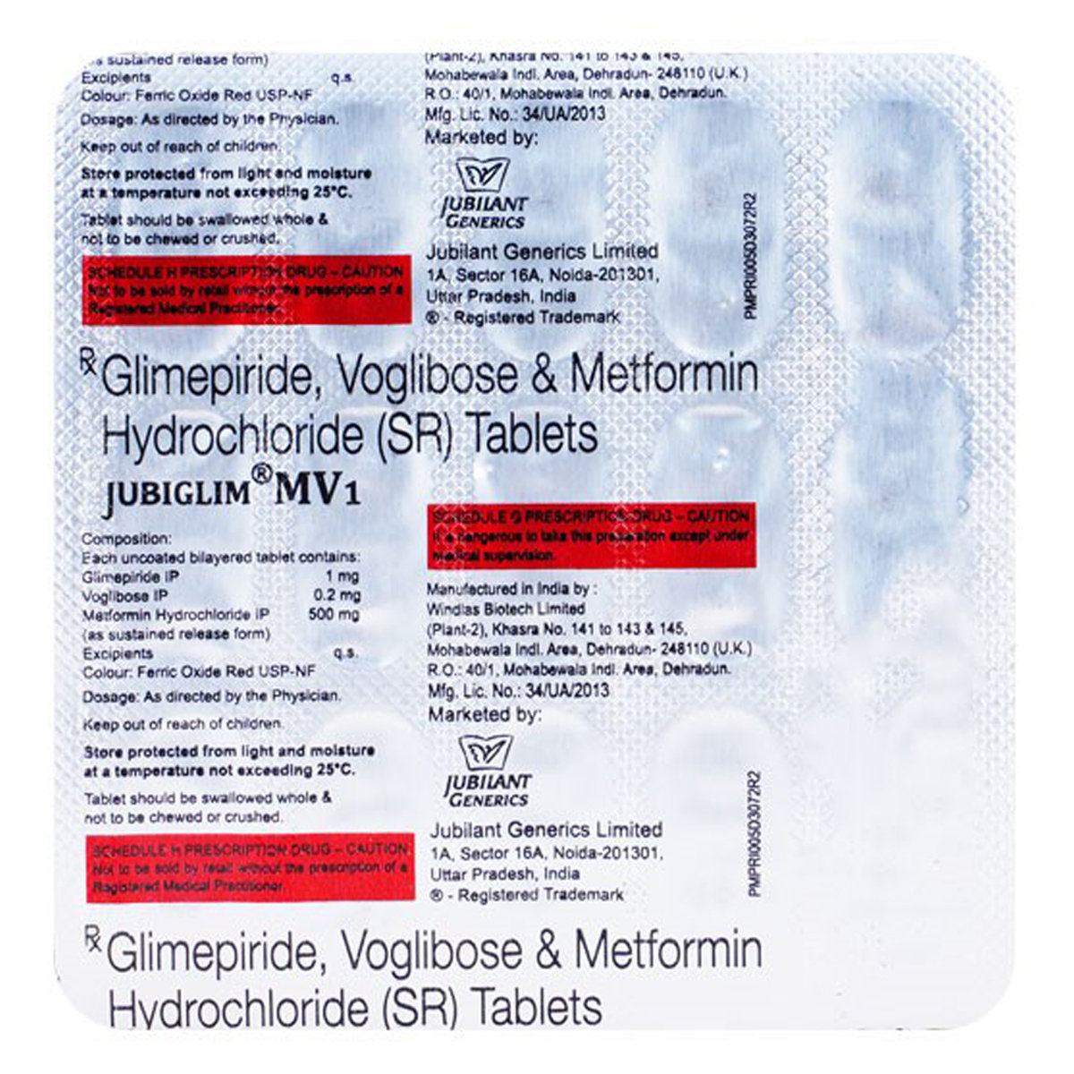 Jubiglim MV1 Tablet 15's, Pack of 15 TabletS Jubiglim MV1 Tablet 15's, Pack of 15 TabletS