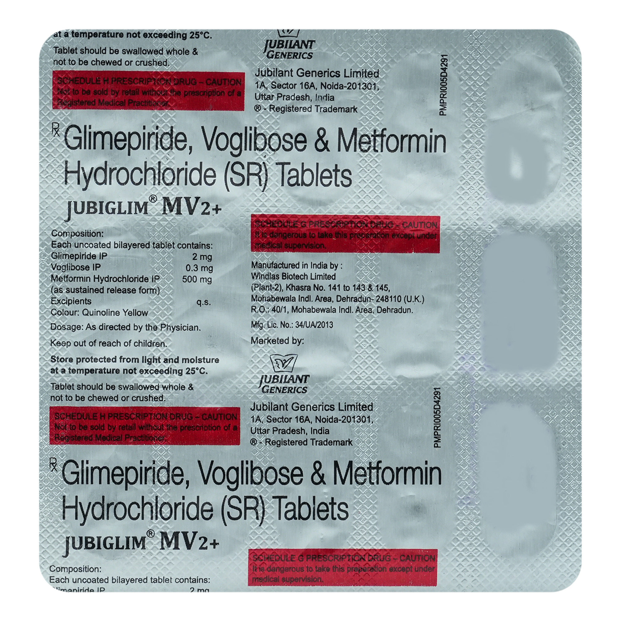 Jubiglim MV2+ Tablet 15's, Pack of 15 TABLETS Jubiglim MV2+ Tablet 15's, Pack of 15 TABLETS