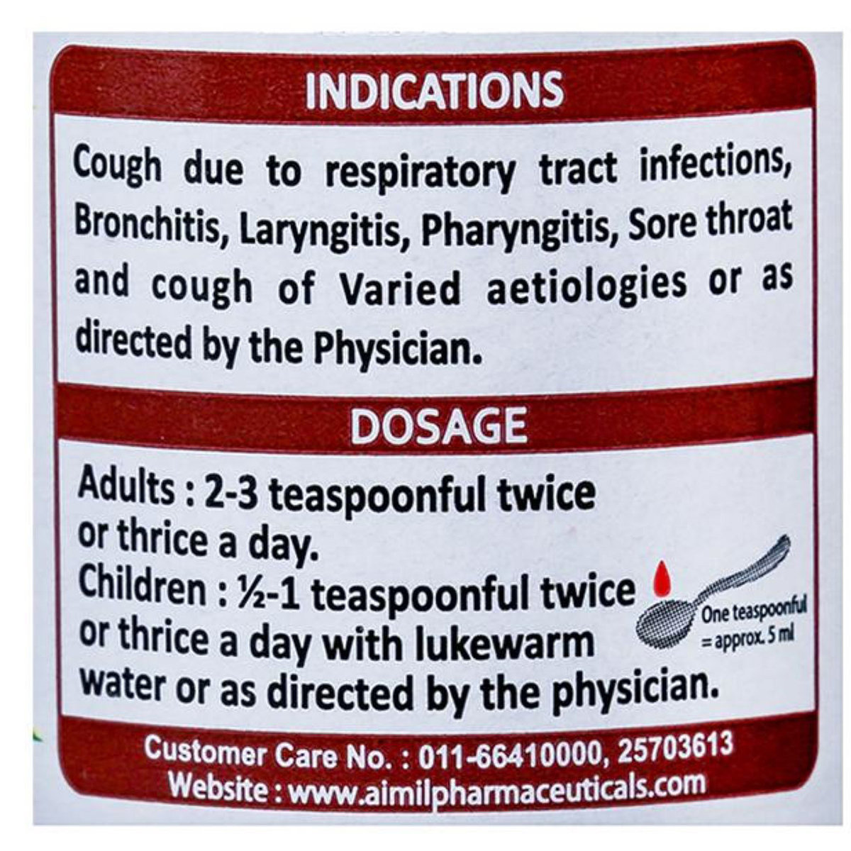 Aimil Jufex Syrup, 100 ml, Pack of 1 Aimil Jufex Syrup, 100 ml, Pack of 1