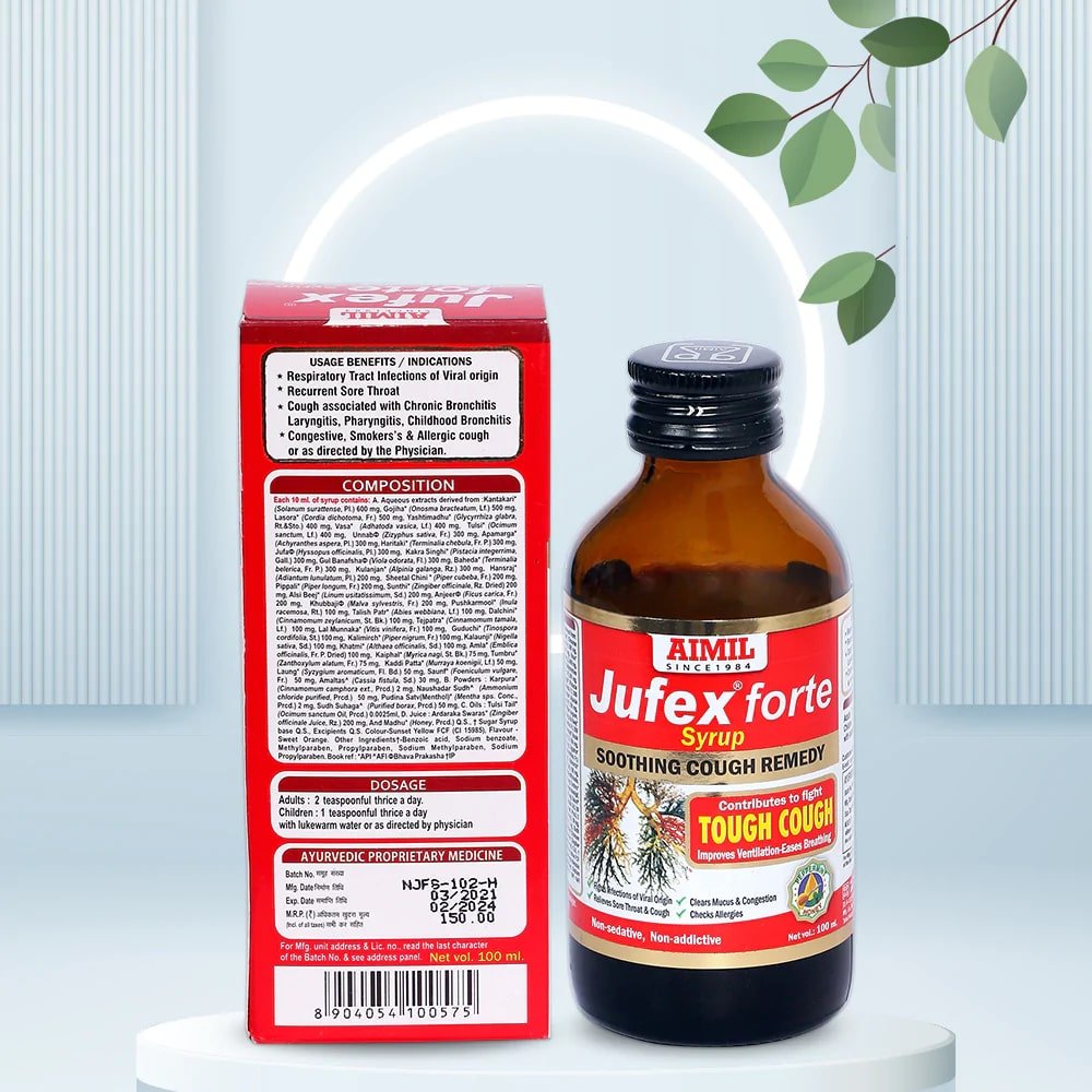Aimil Jufex Forte Syrup, 100 ml, Pack of 1 Aimil Jufex Forte Syrup, 100 ml, Pack of 1