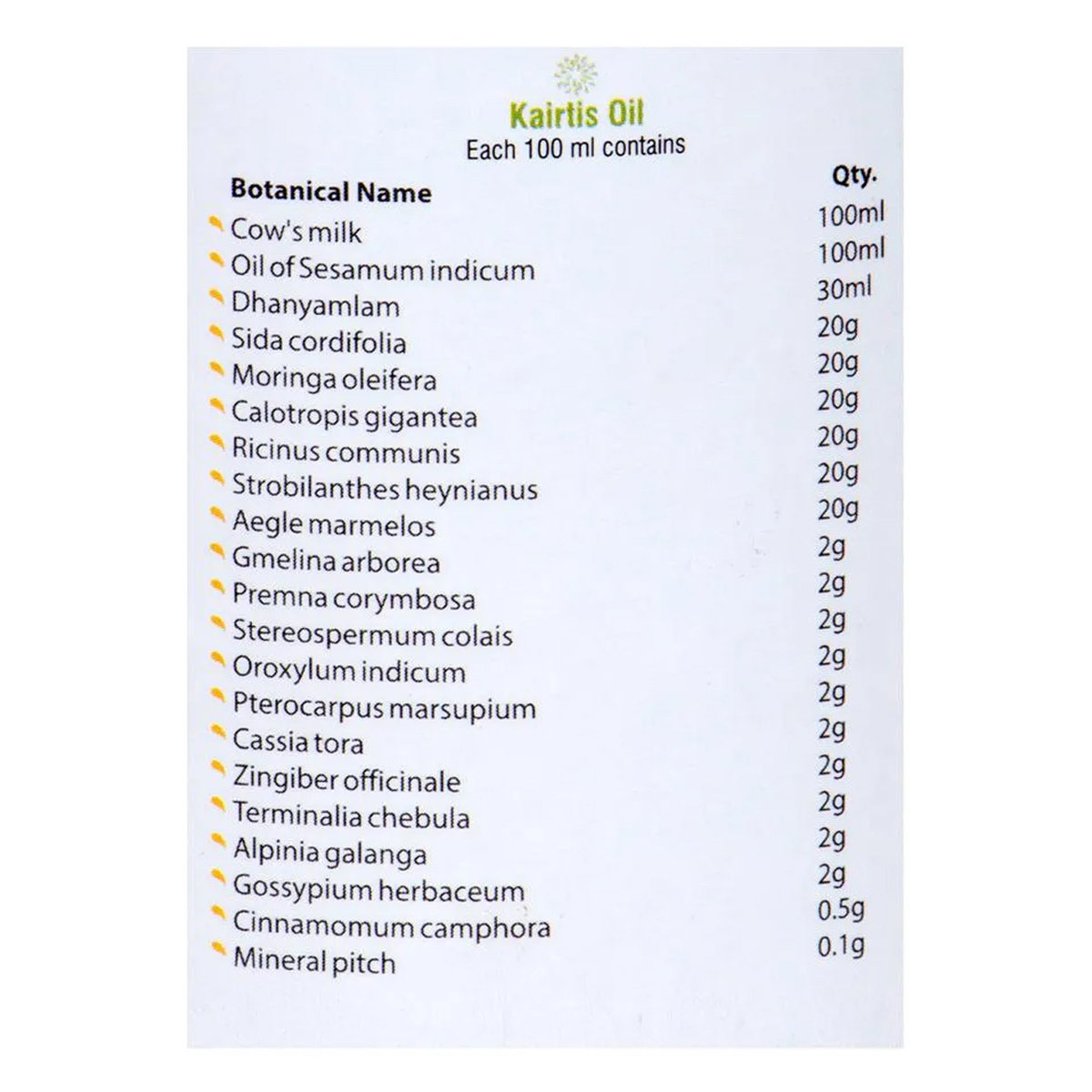 Kairali Kairtis Oil, 100 ml, Pack of 1 Kairali Kairtis Oil, 100 ml, Pack of 1